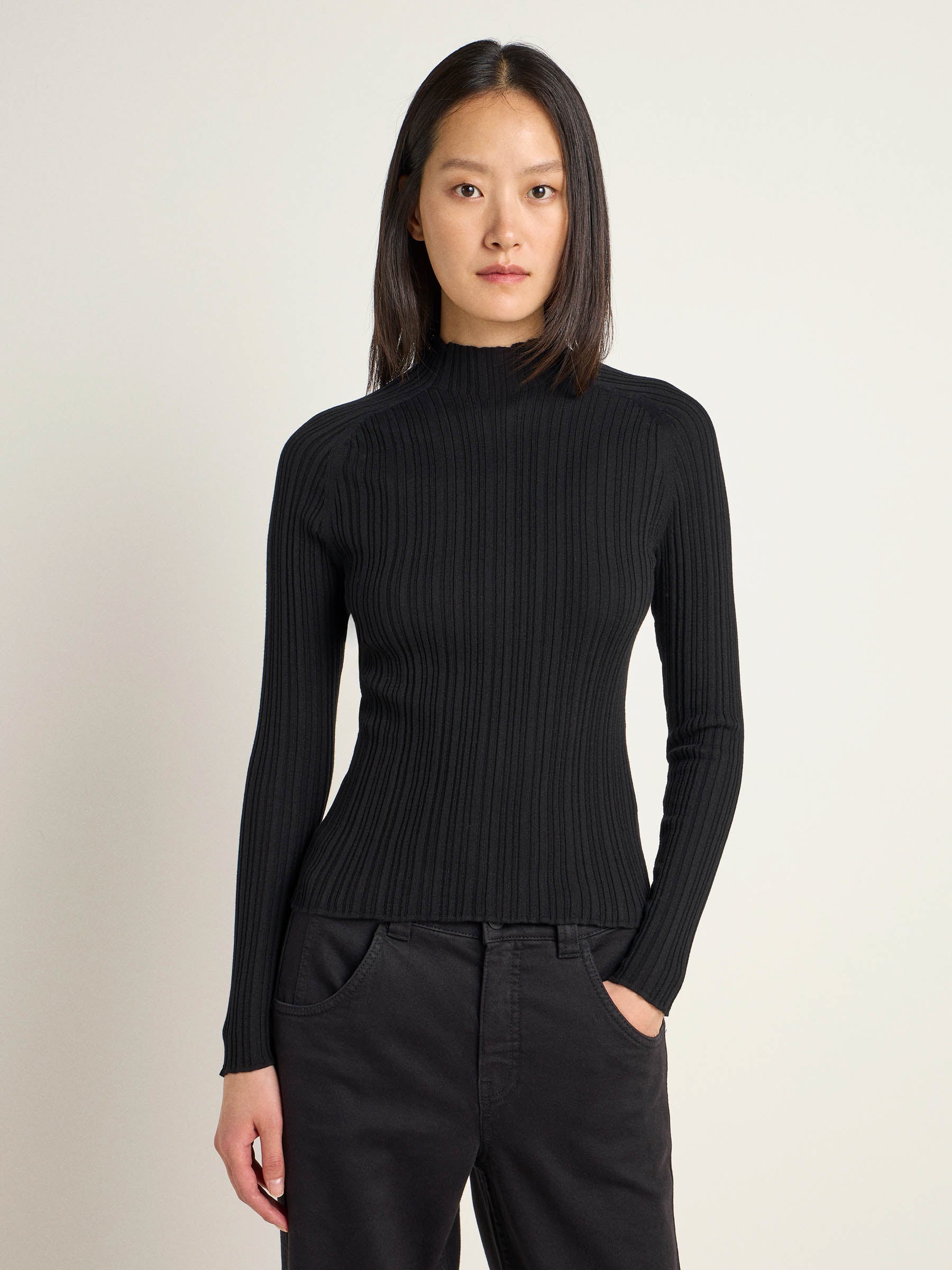 Rippenpullover (GOTS)