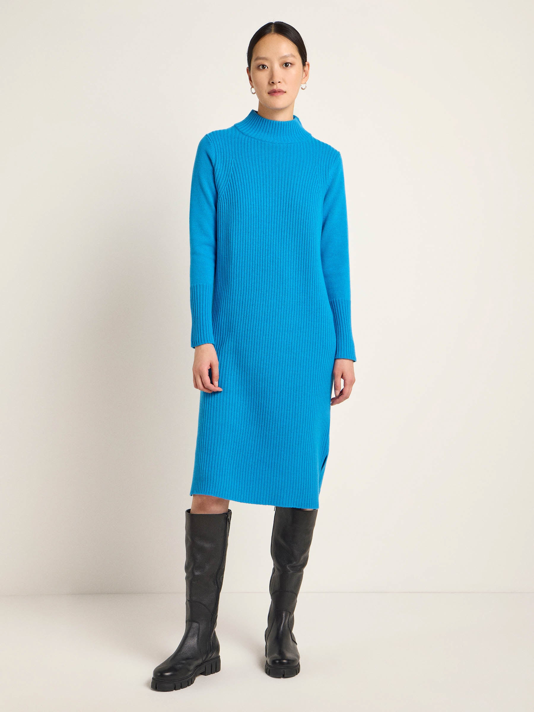 Rippen-Strickkleid