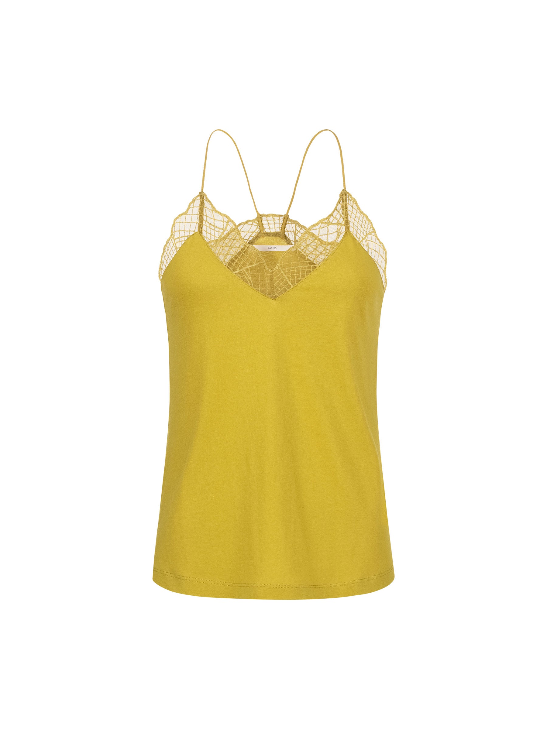 Top with graphic lace