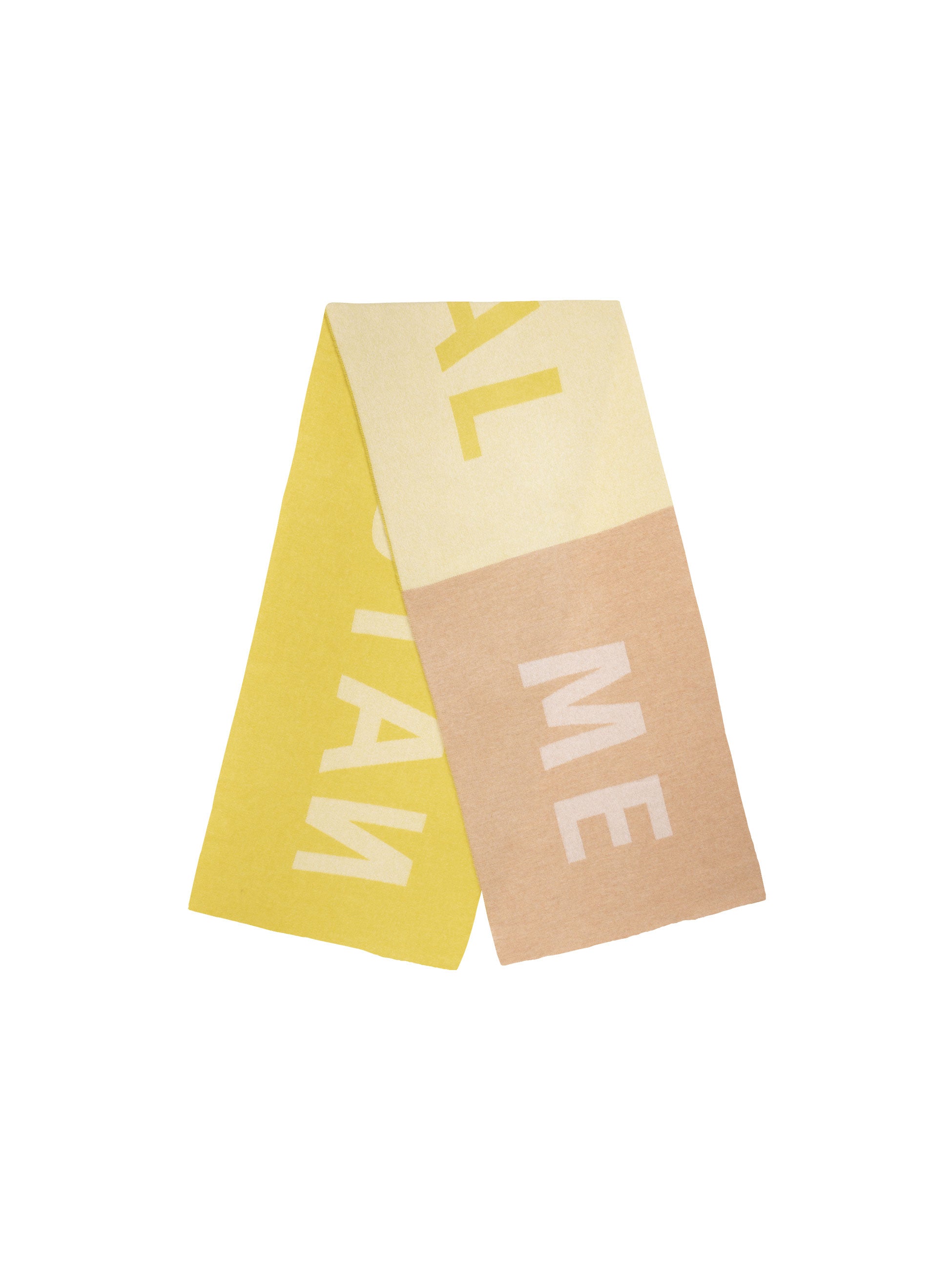 Scarf with intarsia Natural Me