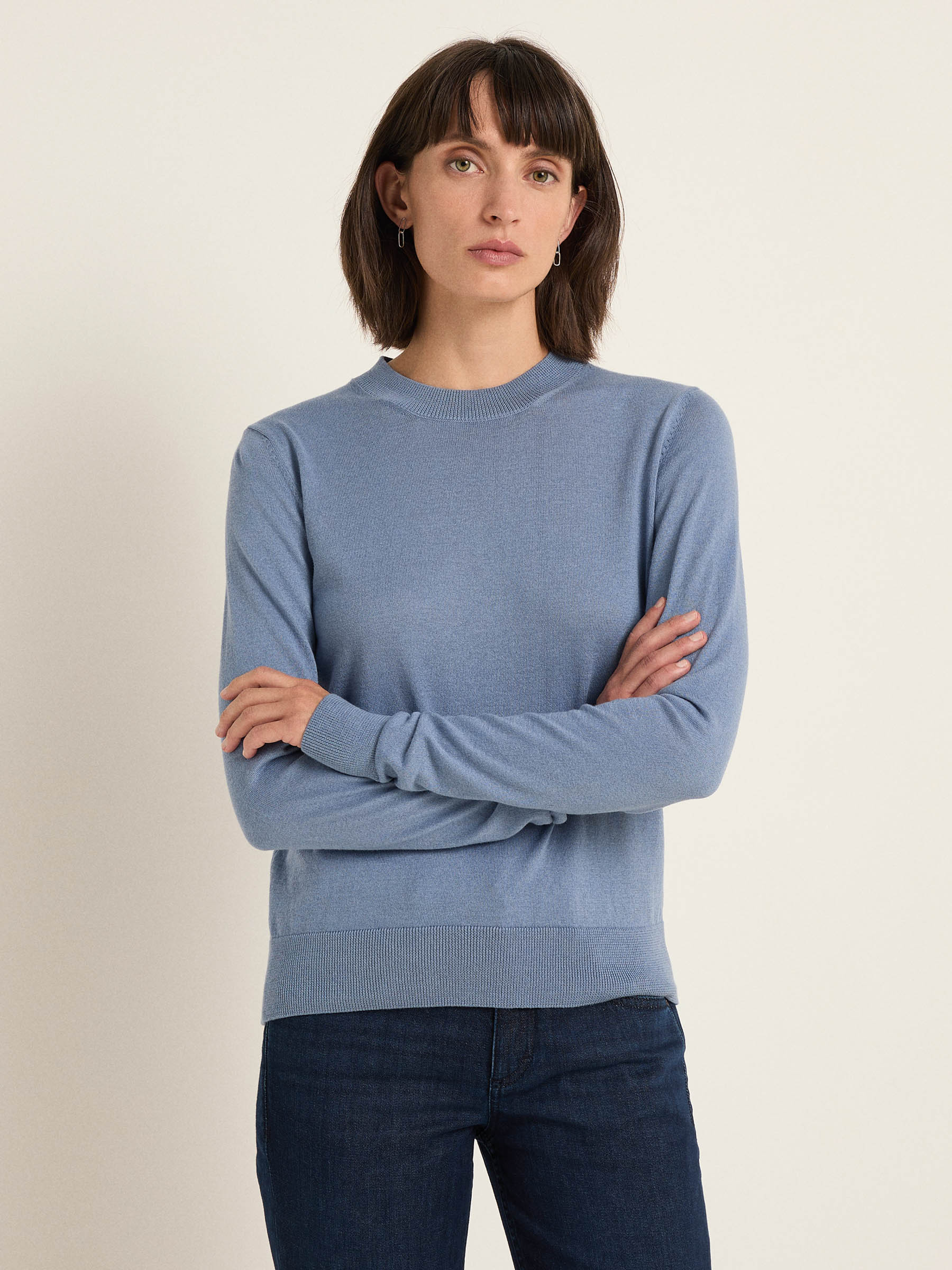 Round neck sweater (GOTS)