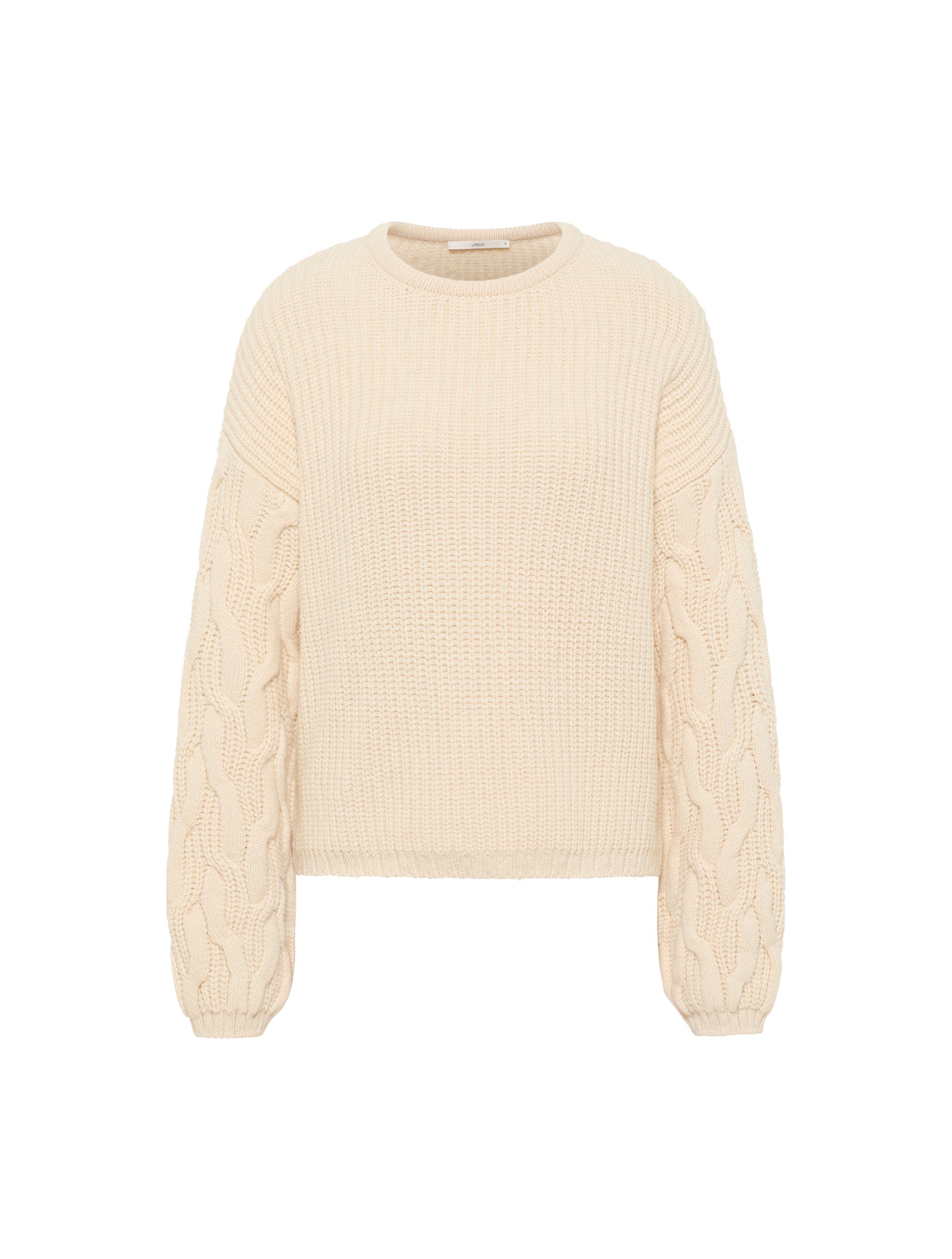 Pullover mit Zopfmuster (GOTS)