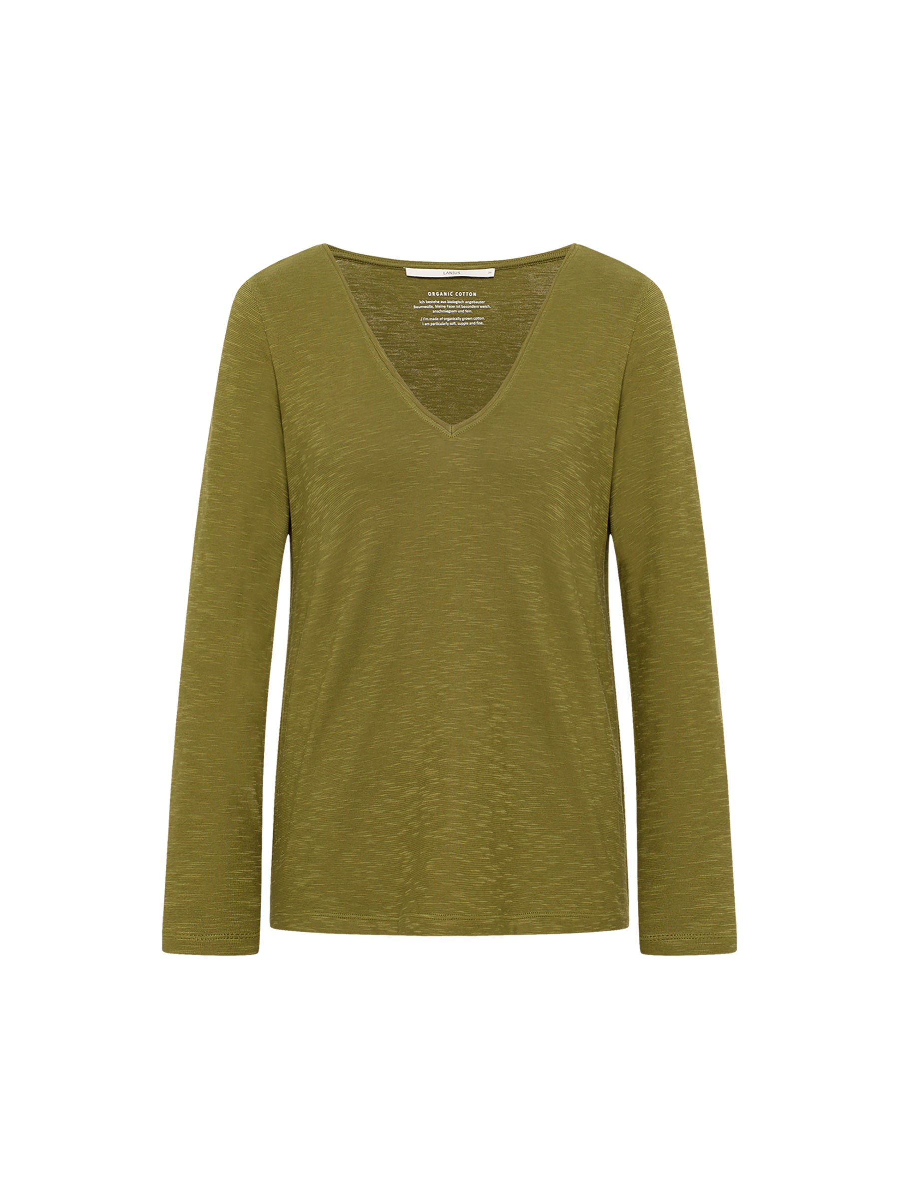Shirt mit V-Ausschnitt (GOTS)
