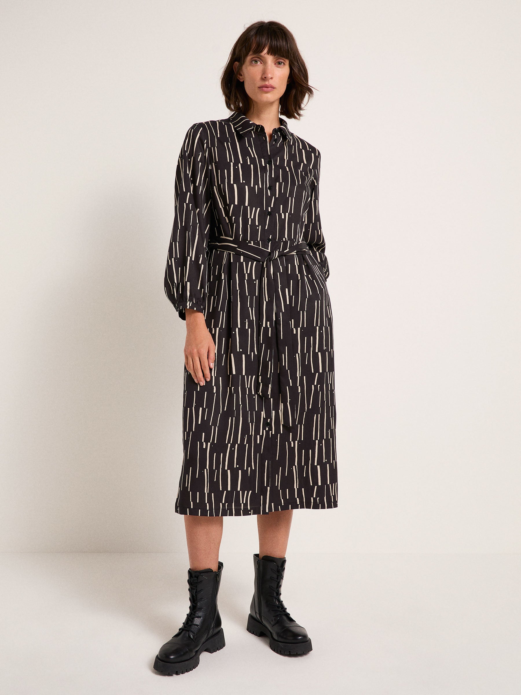 Midi Dress Print Irregular