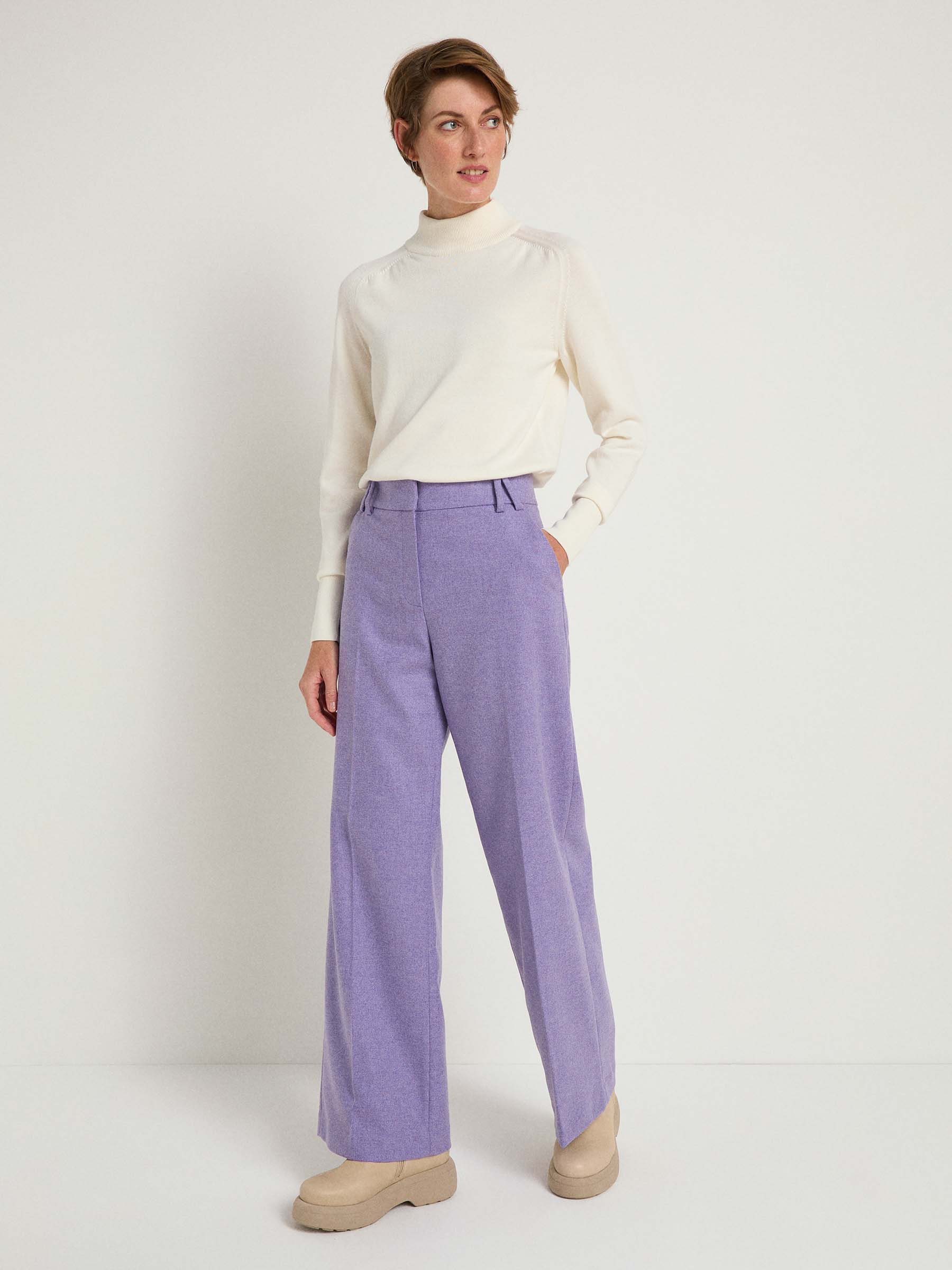 Marlene trousers with crease