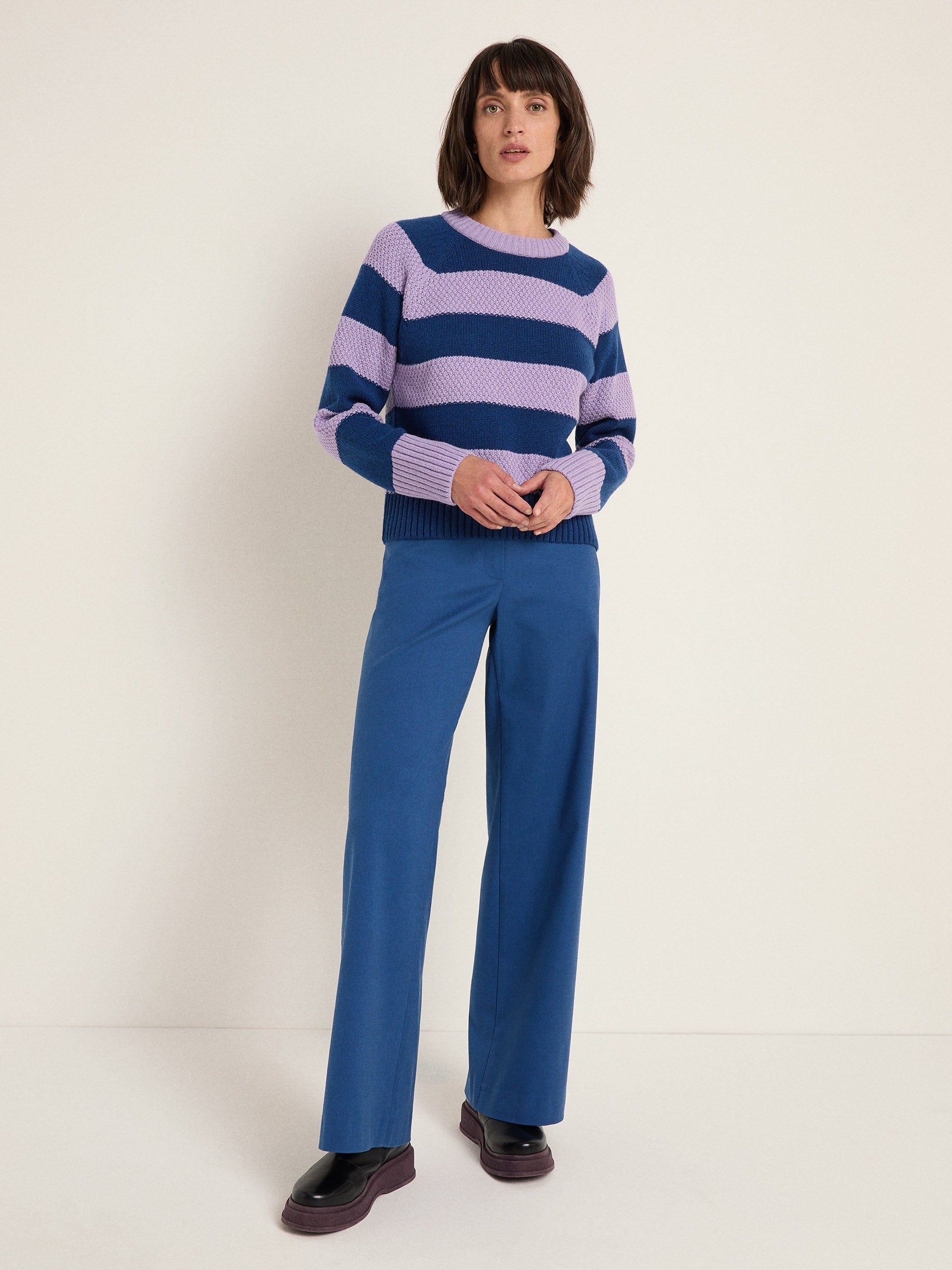 Striped sweater (GOTS)