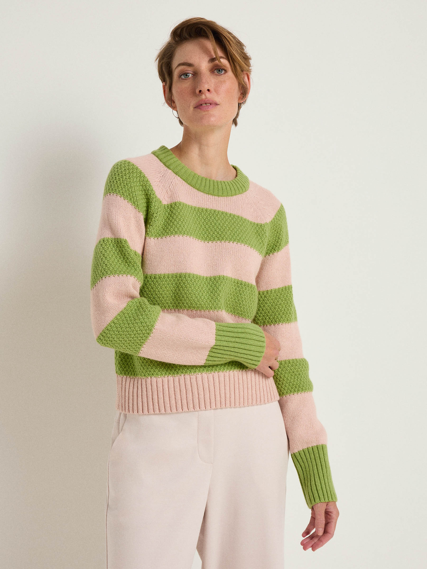 Striped sweater (GOTS)