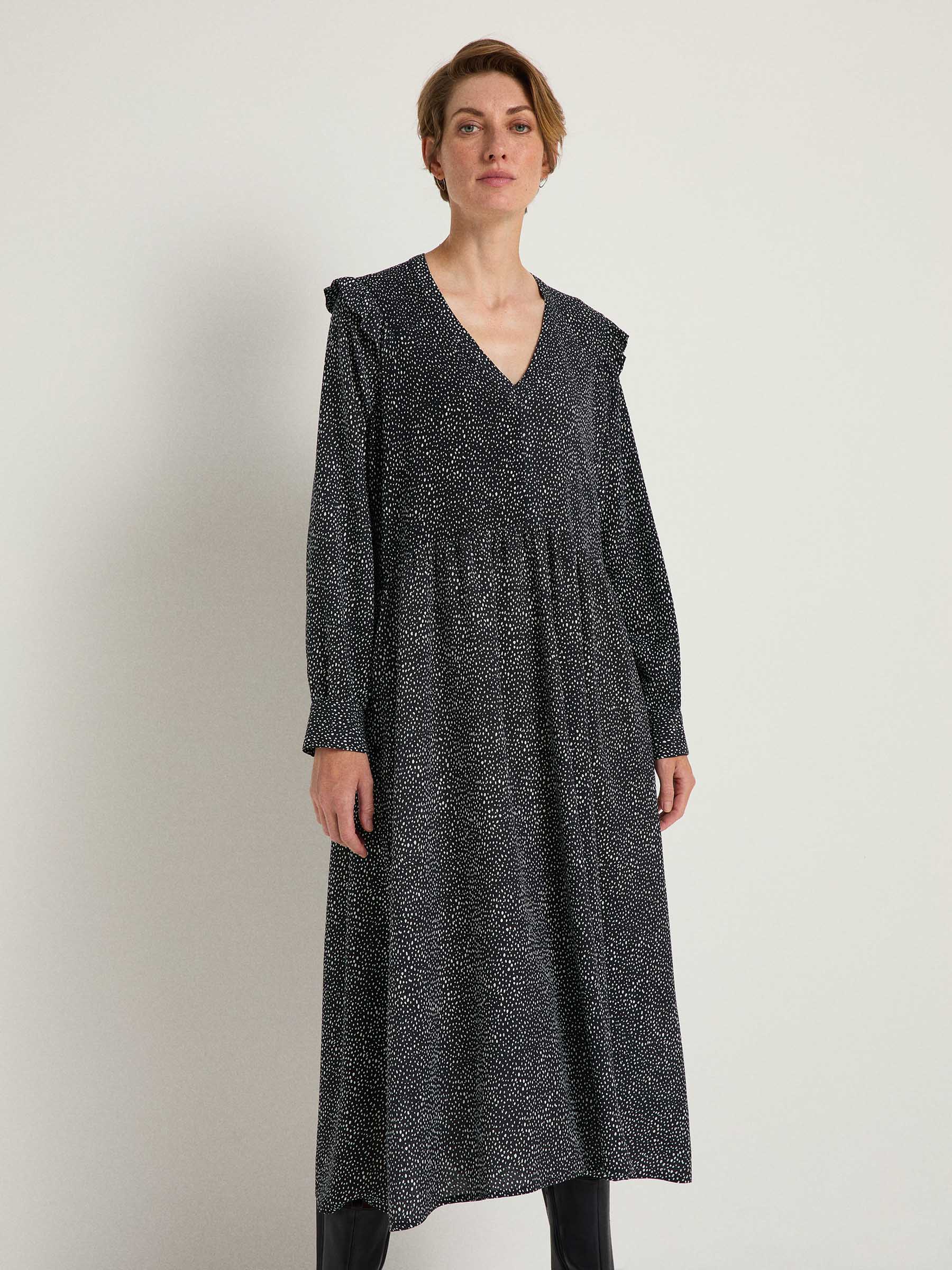 Midikleid Print Dots