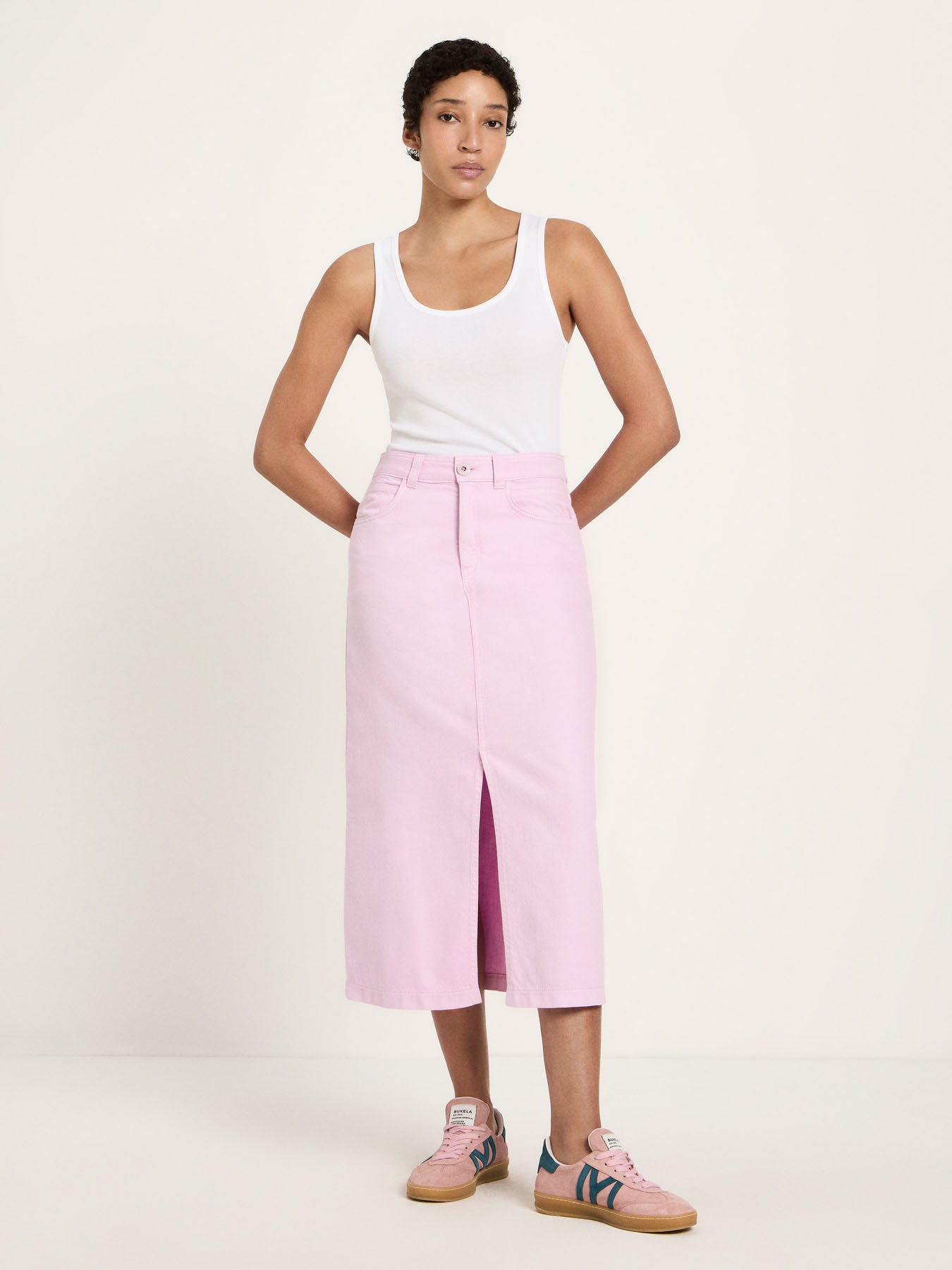skirt with slit (GOTS)