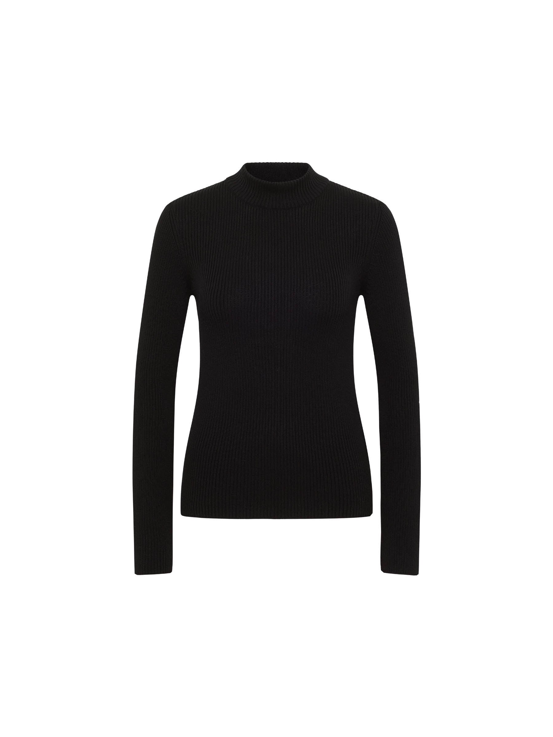 Stehkragenpullover (GOTS)