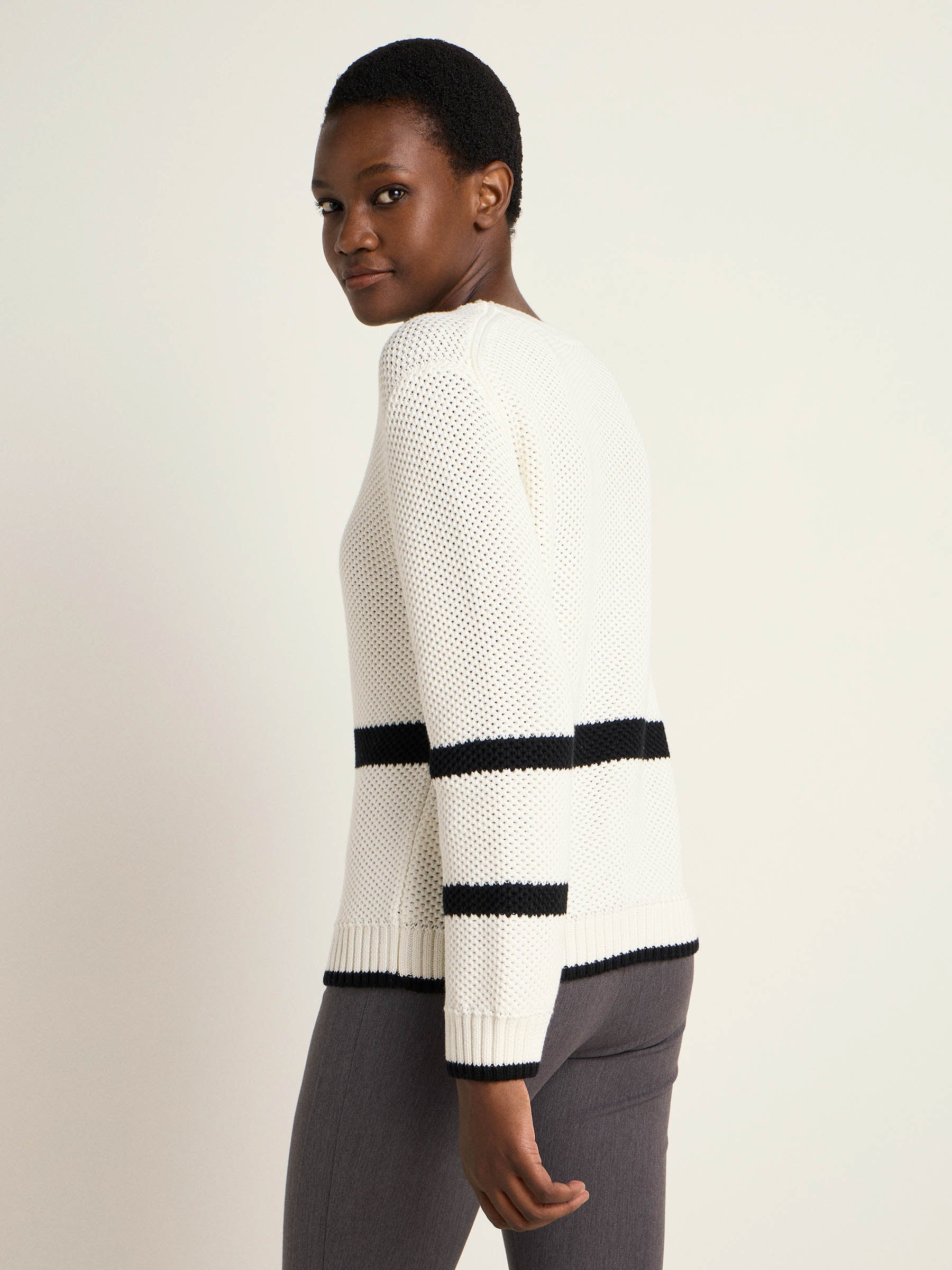Blockstreifen Pullover (GOTS)