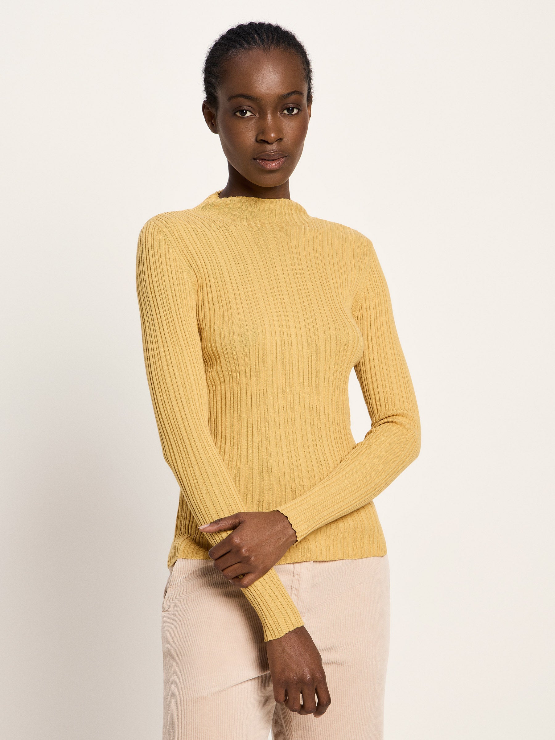 Rippenpullover (GOTS)