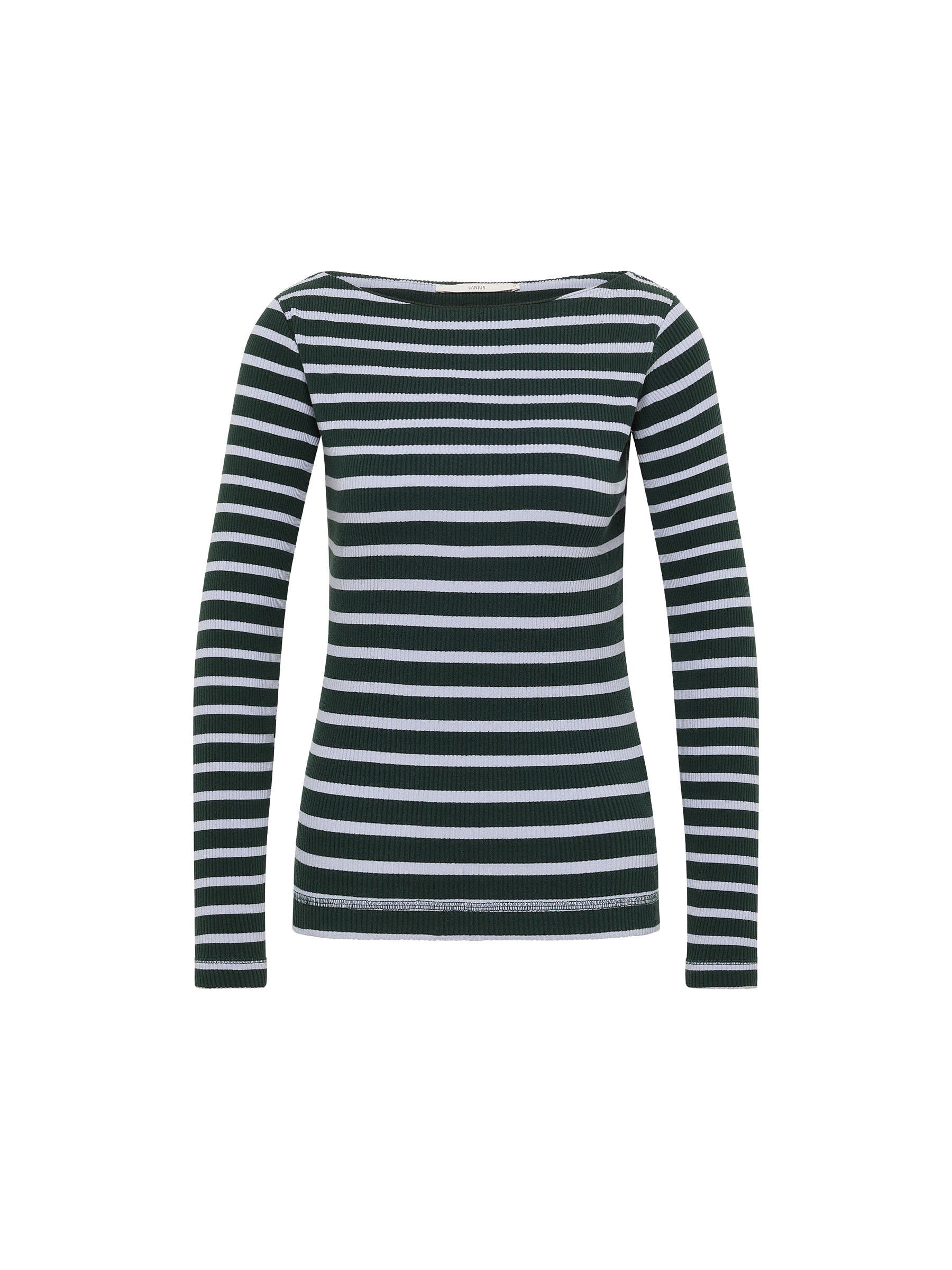 Boat neck shirt with stripes (GOTS)
