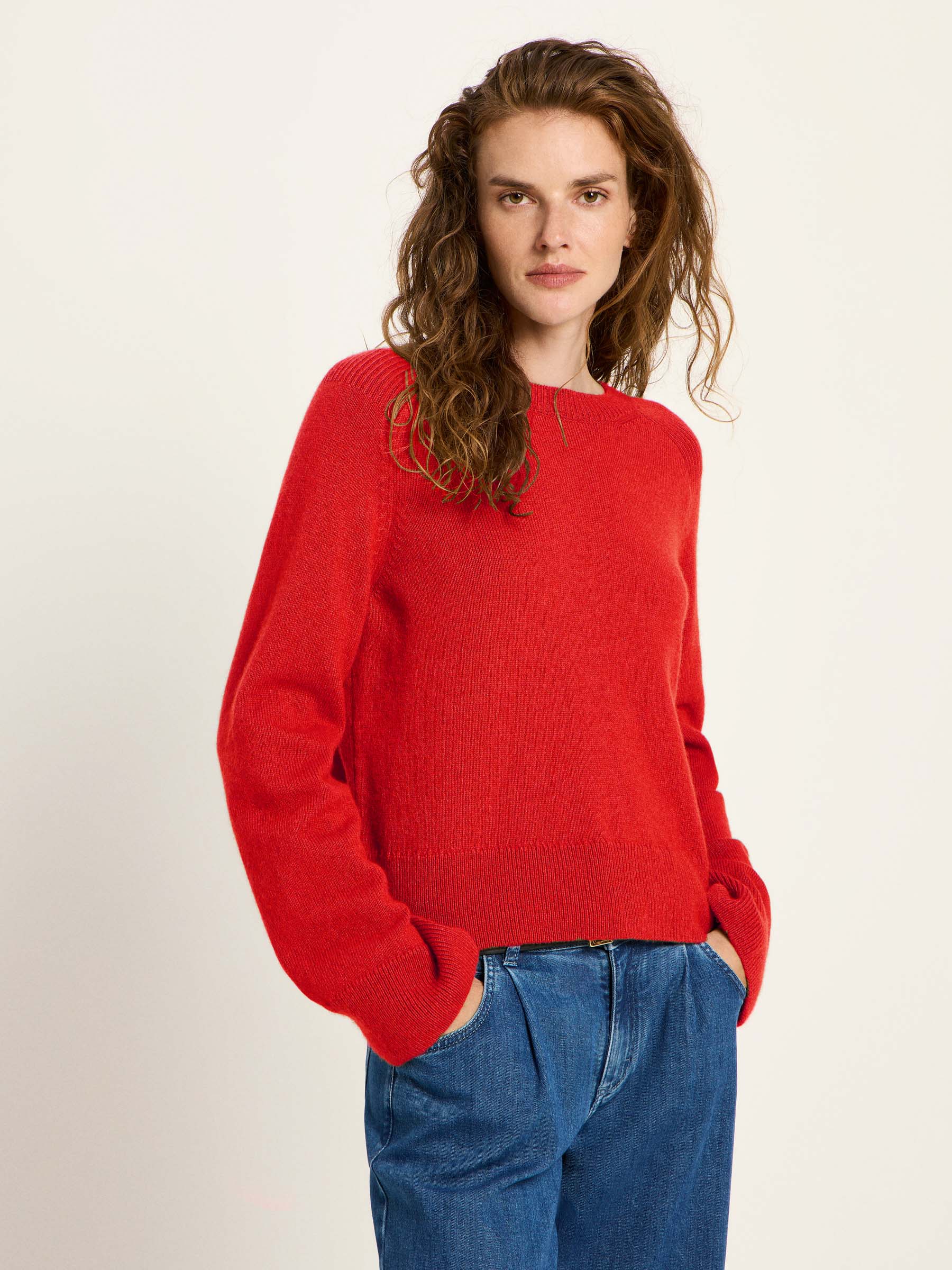 Cropped sweater (GOTS)
