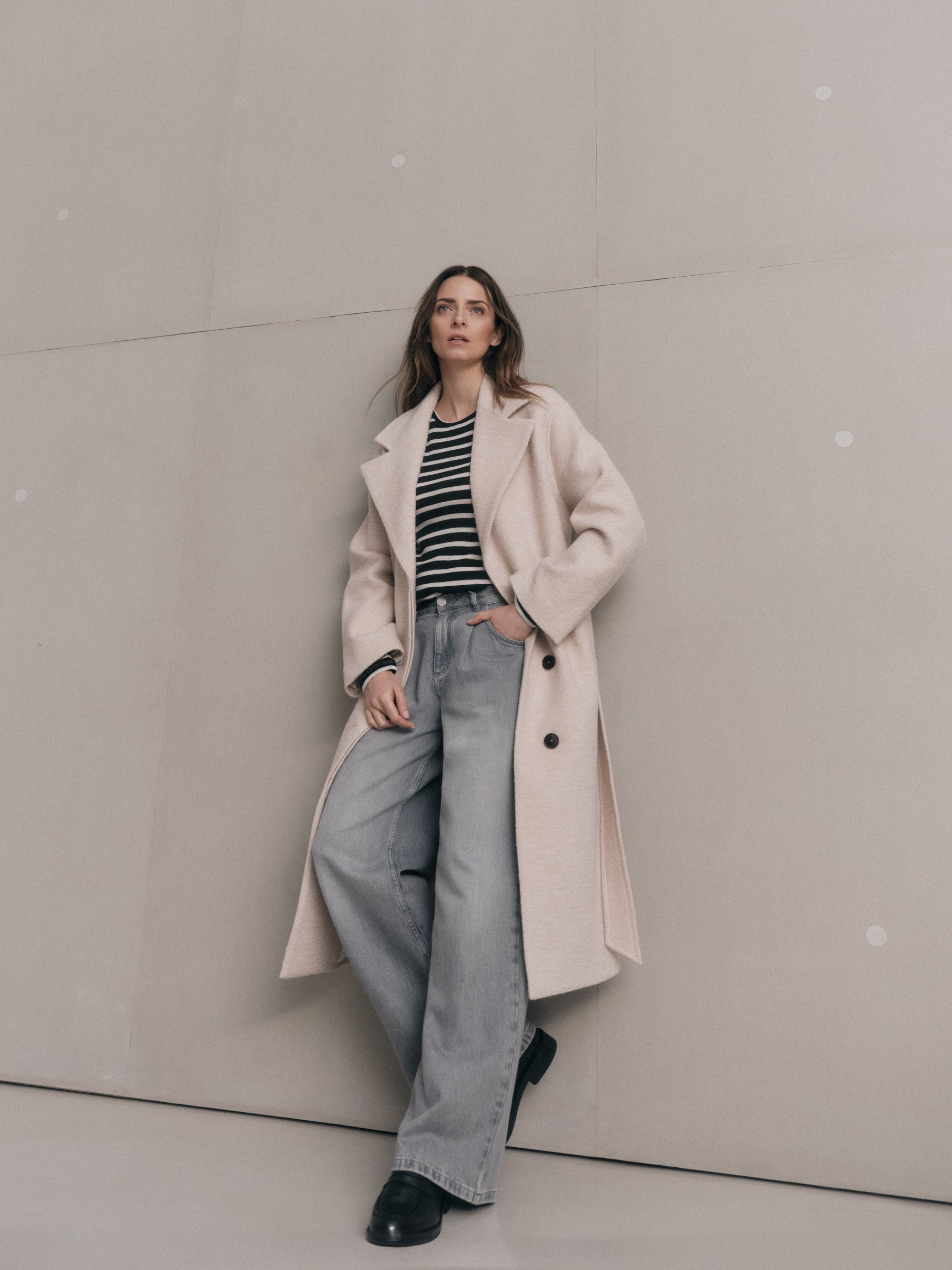 Marlenejeans mit Bundfalte (GOTS)