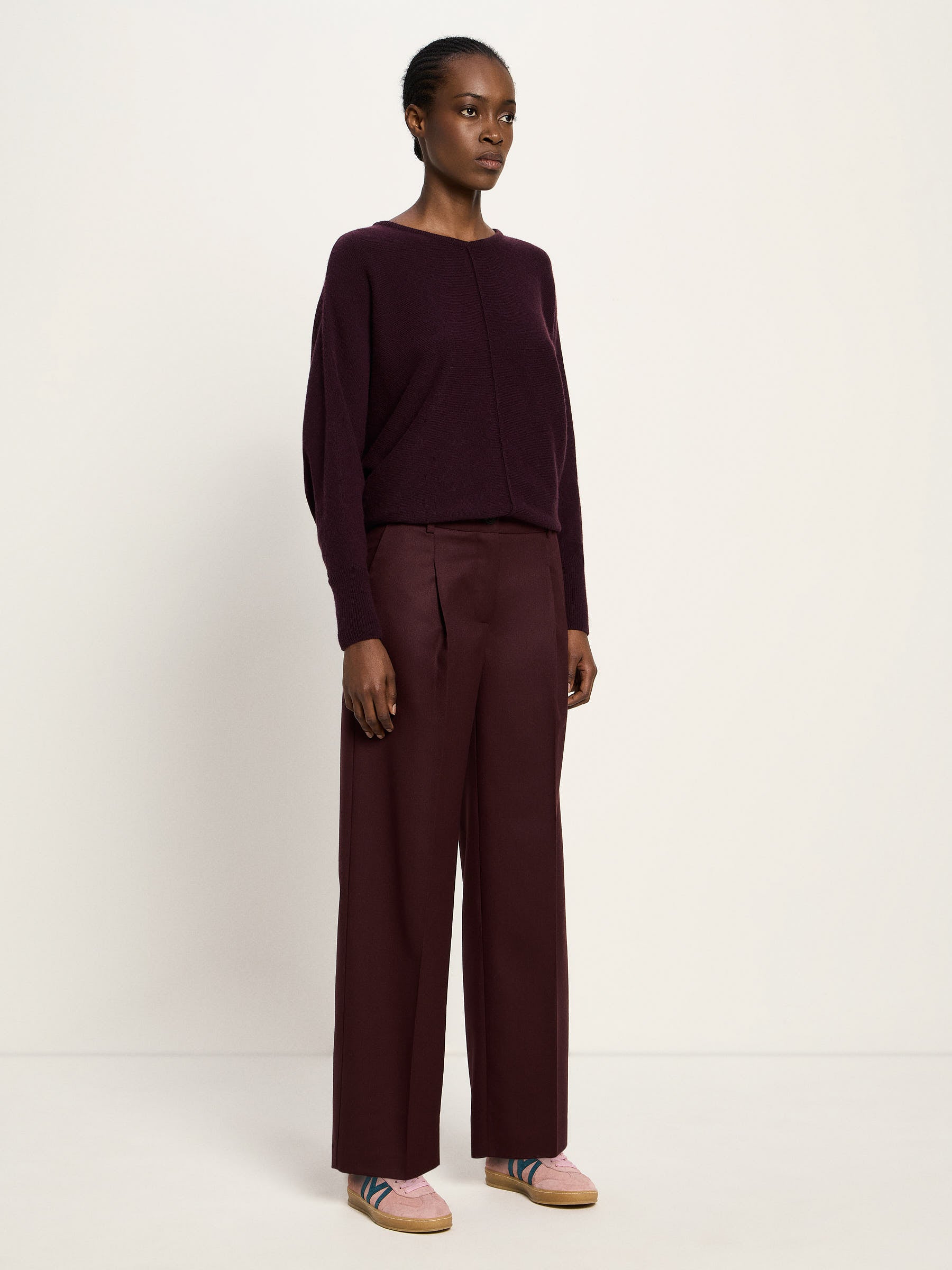 pleated trousers (GOTS)
