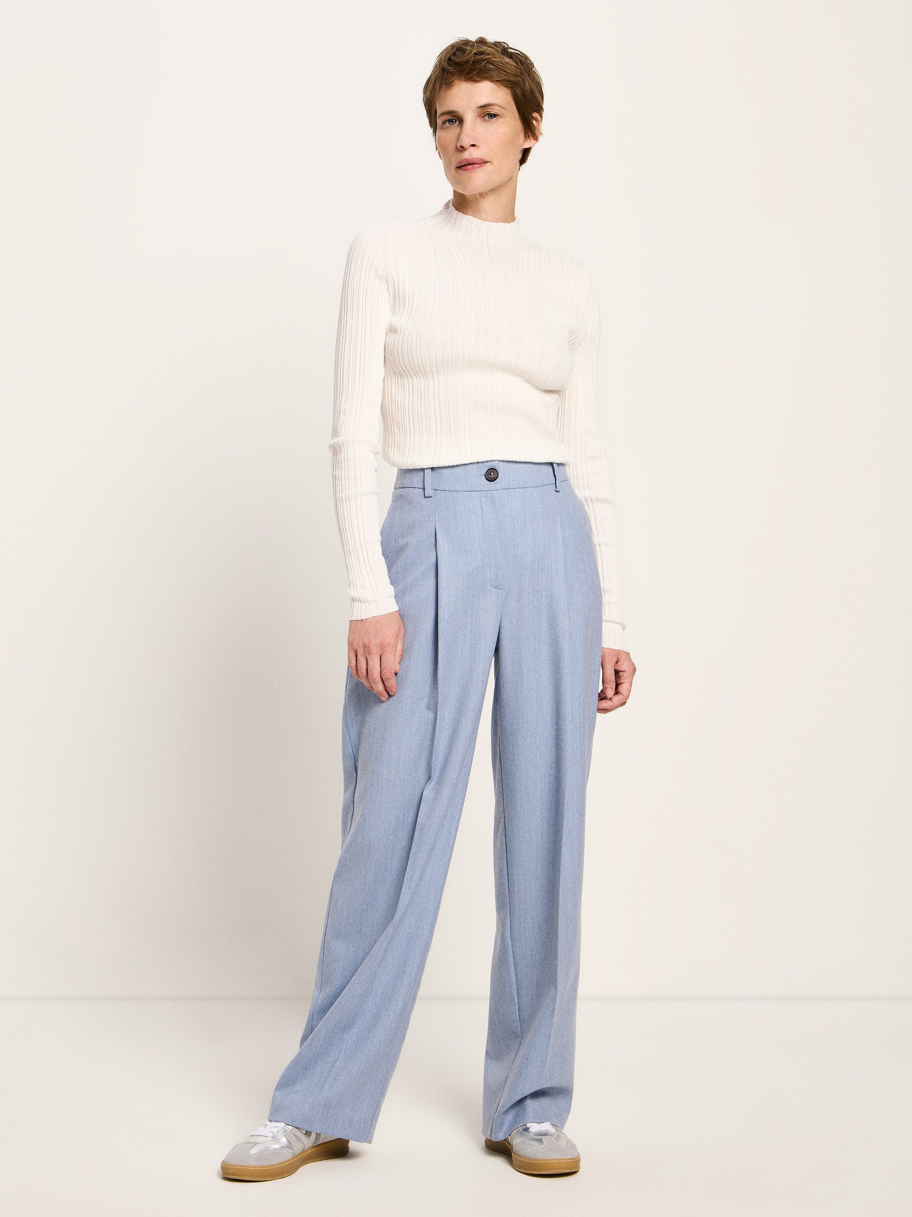 pleated trousers (GOTS)