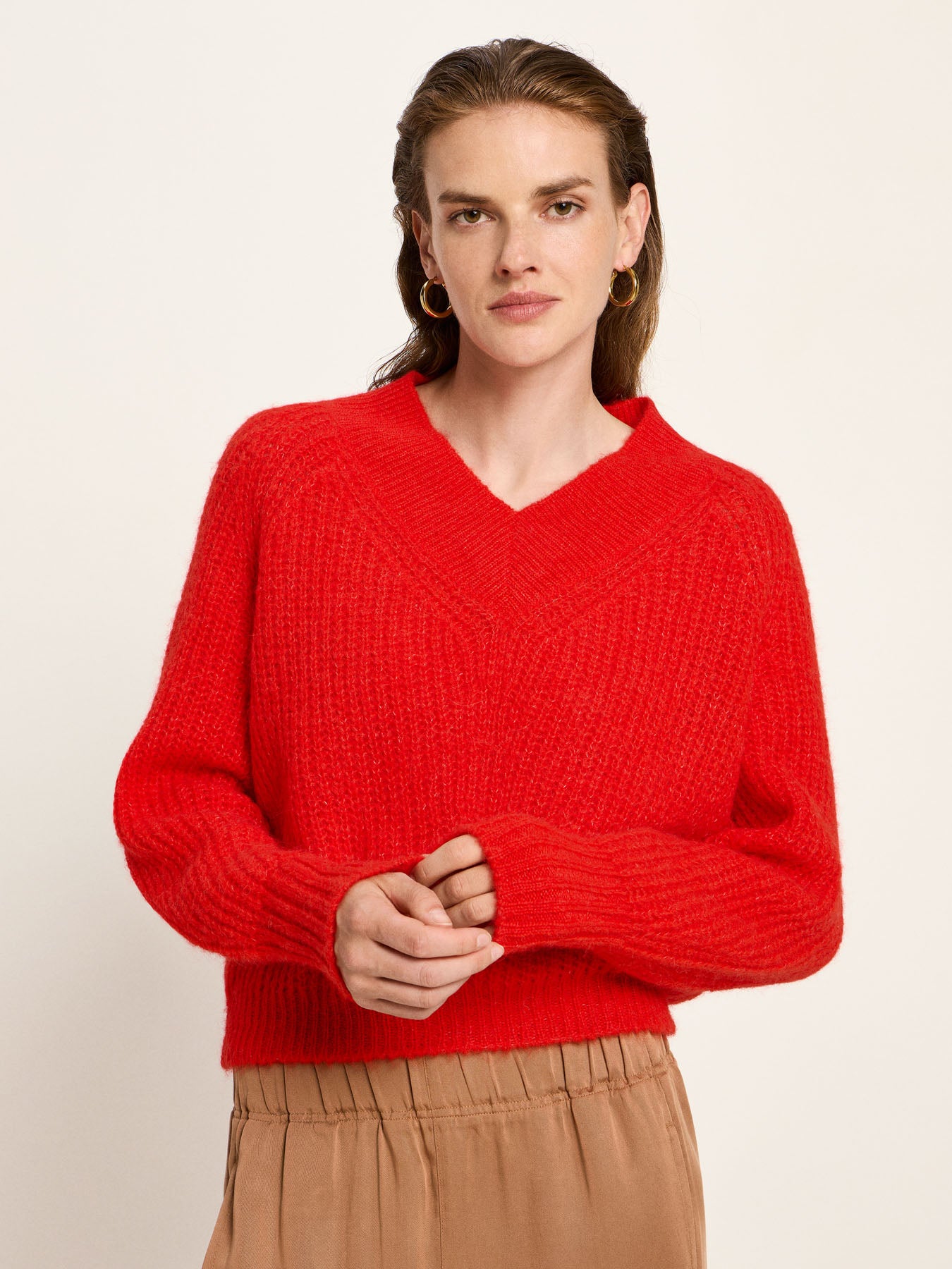 Pullover mit V-Ausschnitt