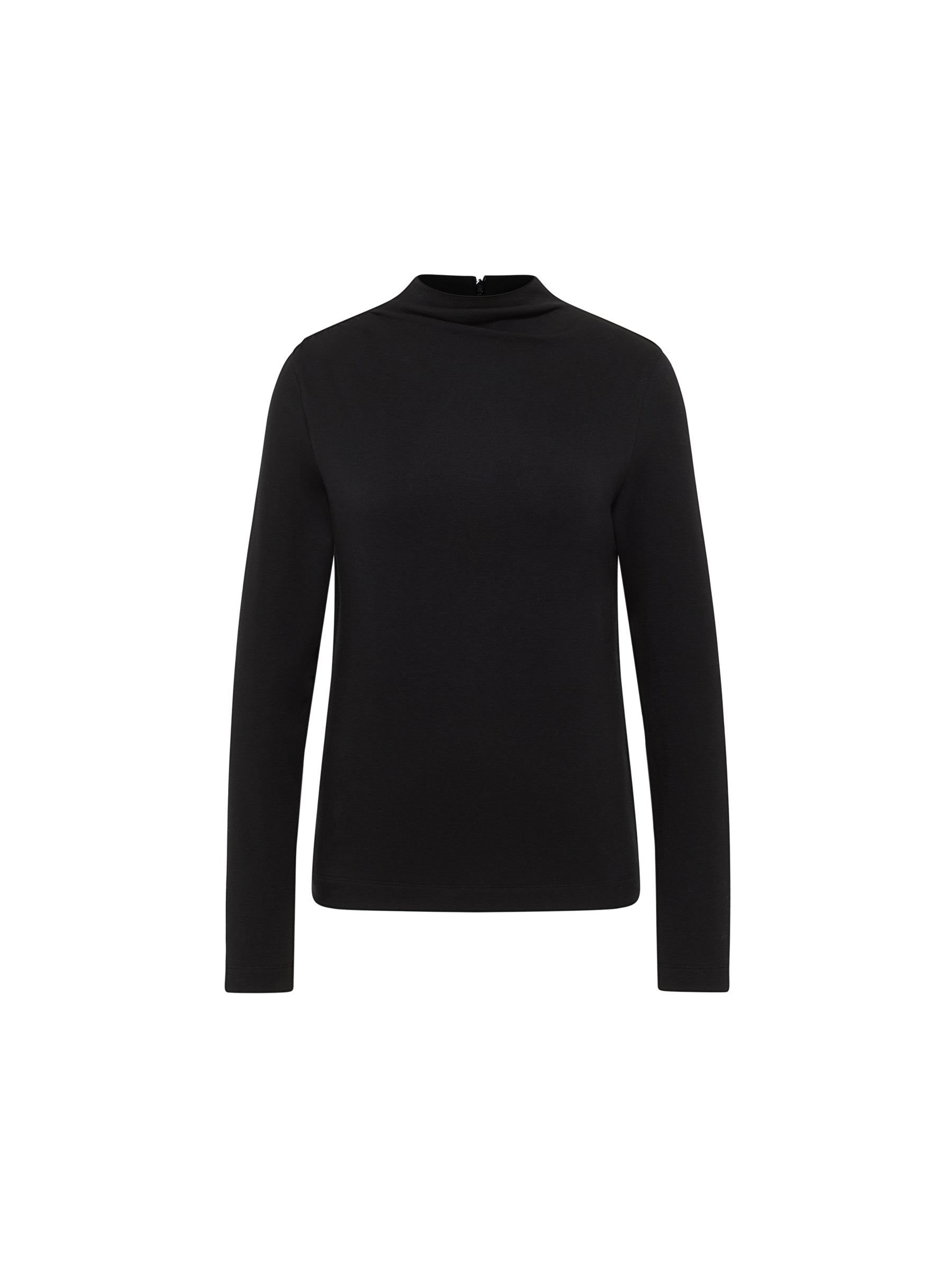 Shirt with stand-up collar