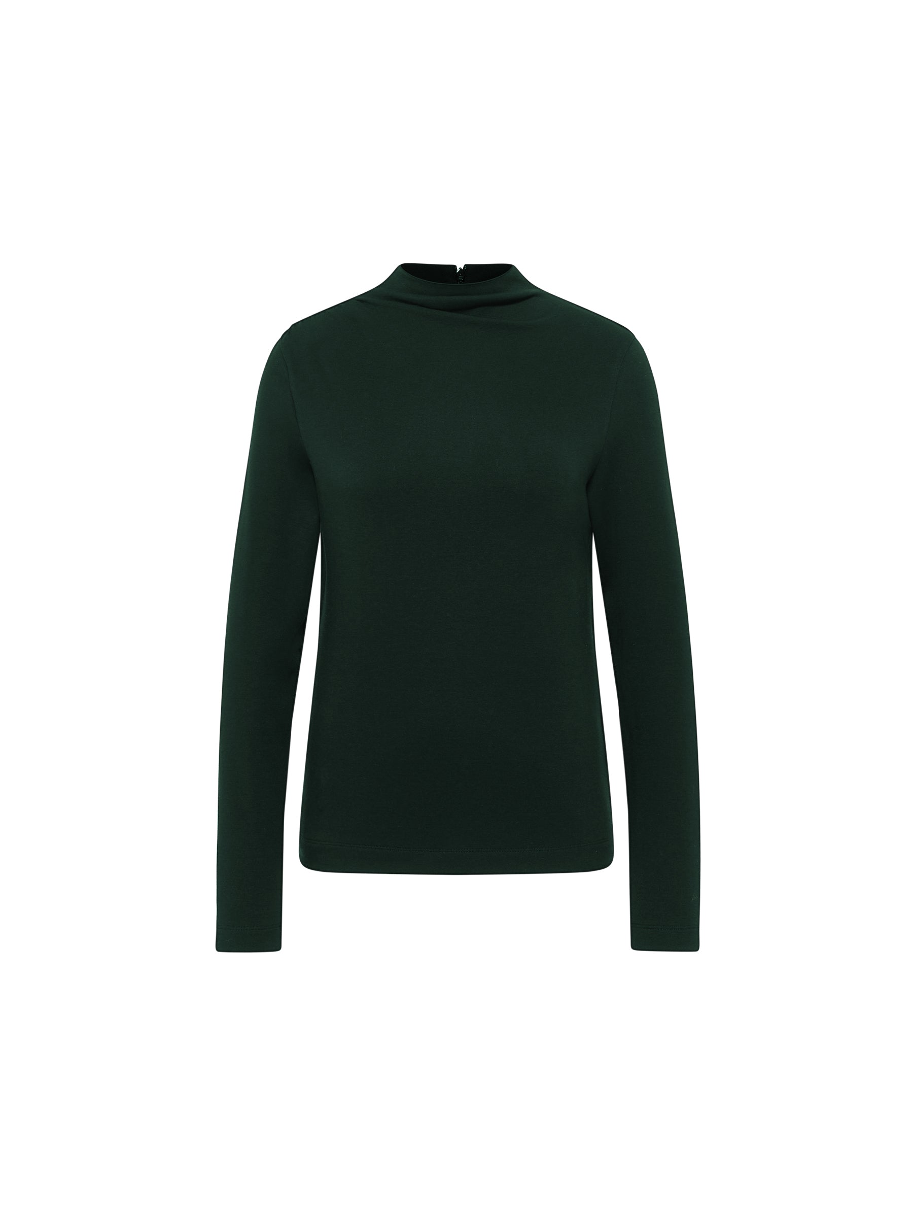Shirt with stand-up collar