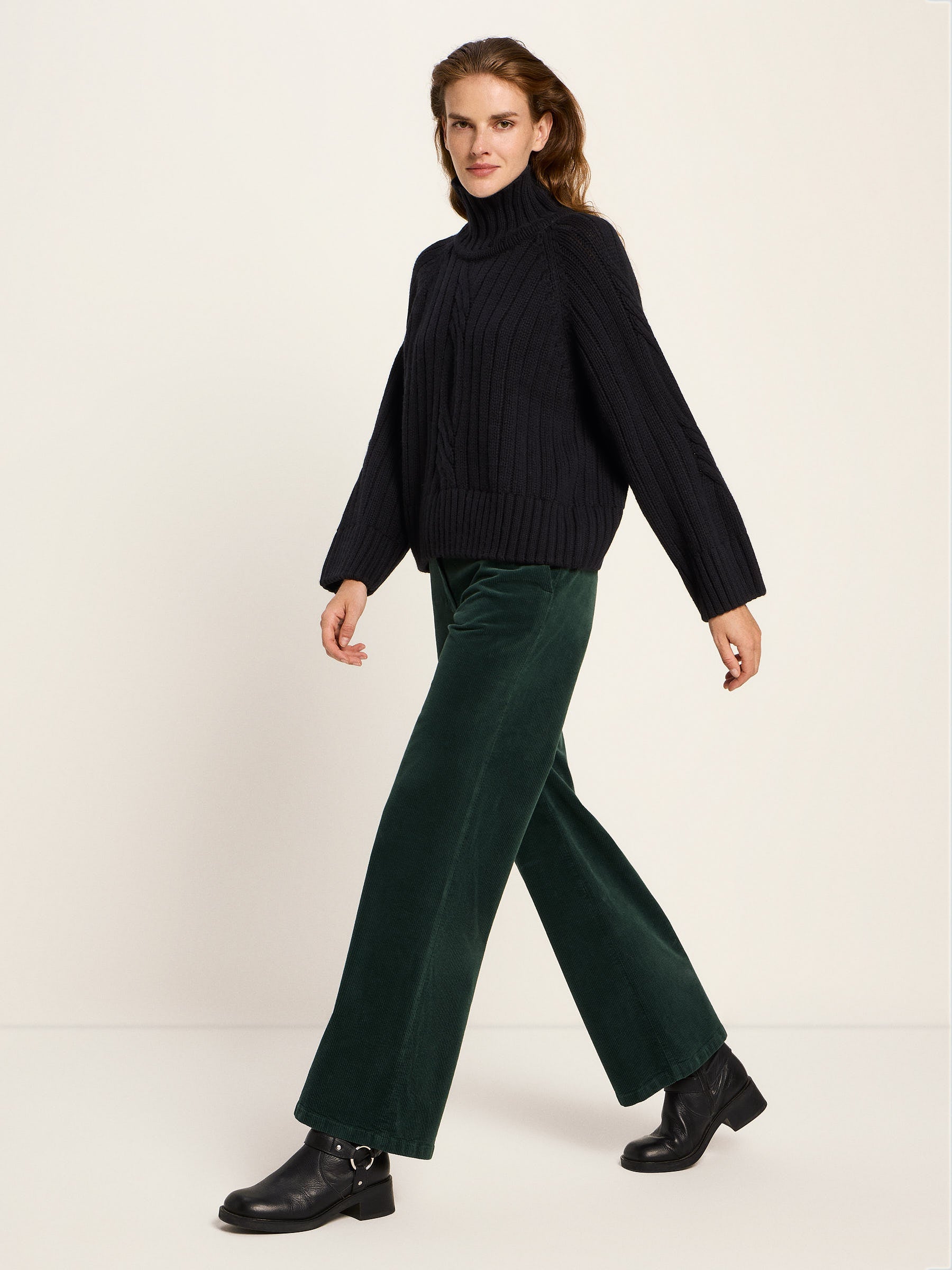 Ribbed sweater oversized (GOTS)