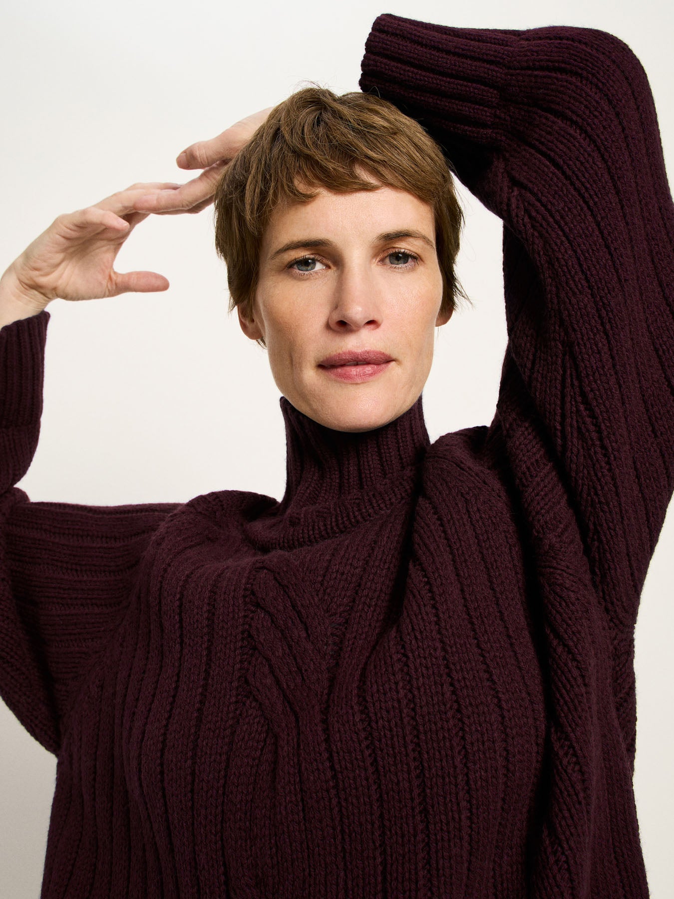 Ribbed sweater oversized (GOTS)