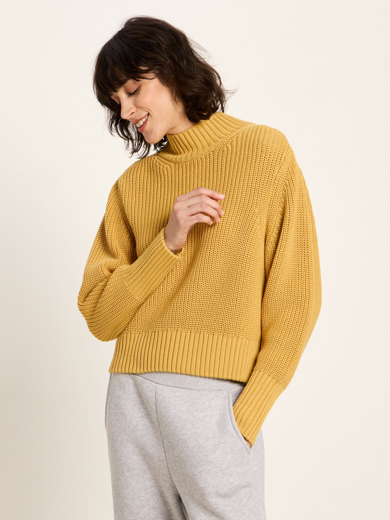Grobstrickpullover (GOTS)
