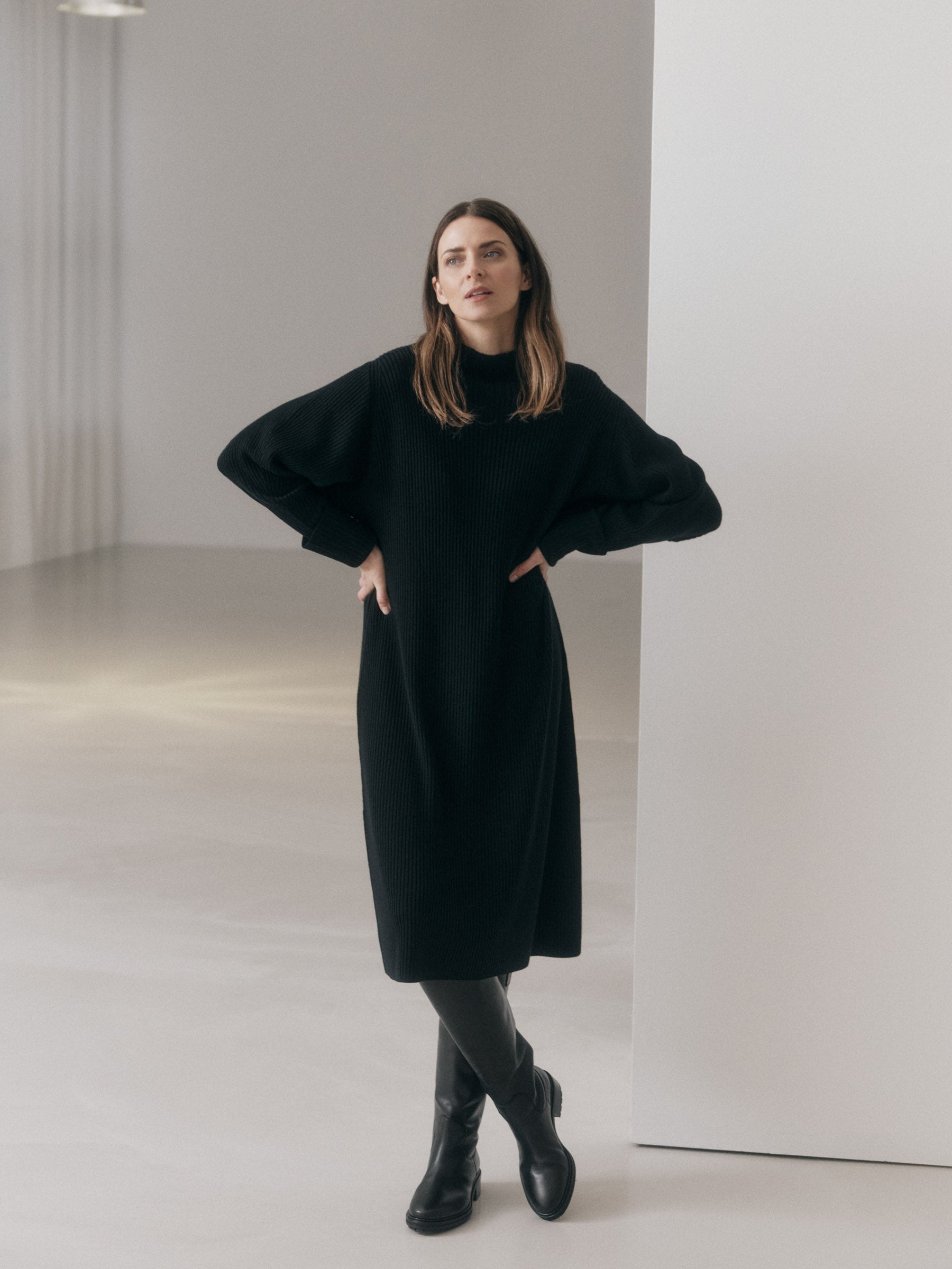 Rippenstrickkleid (GOTS)