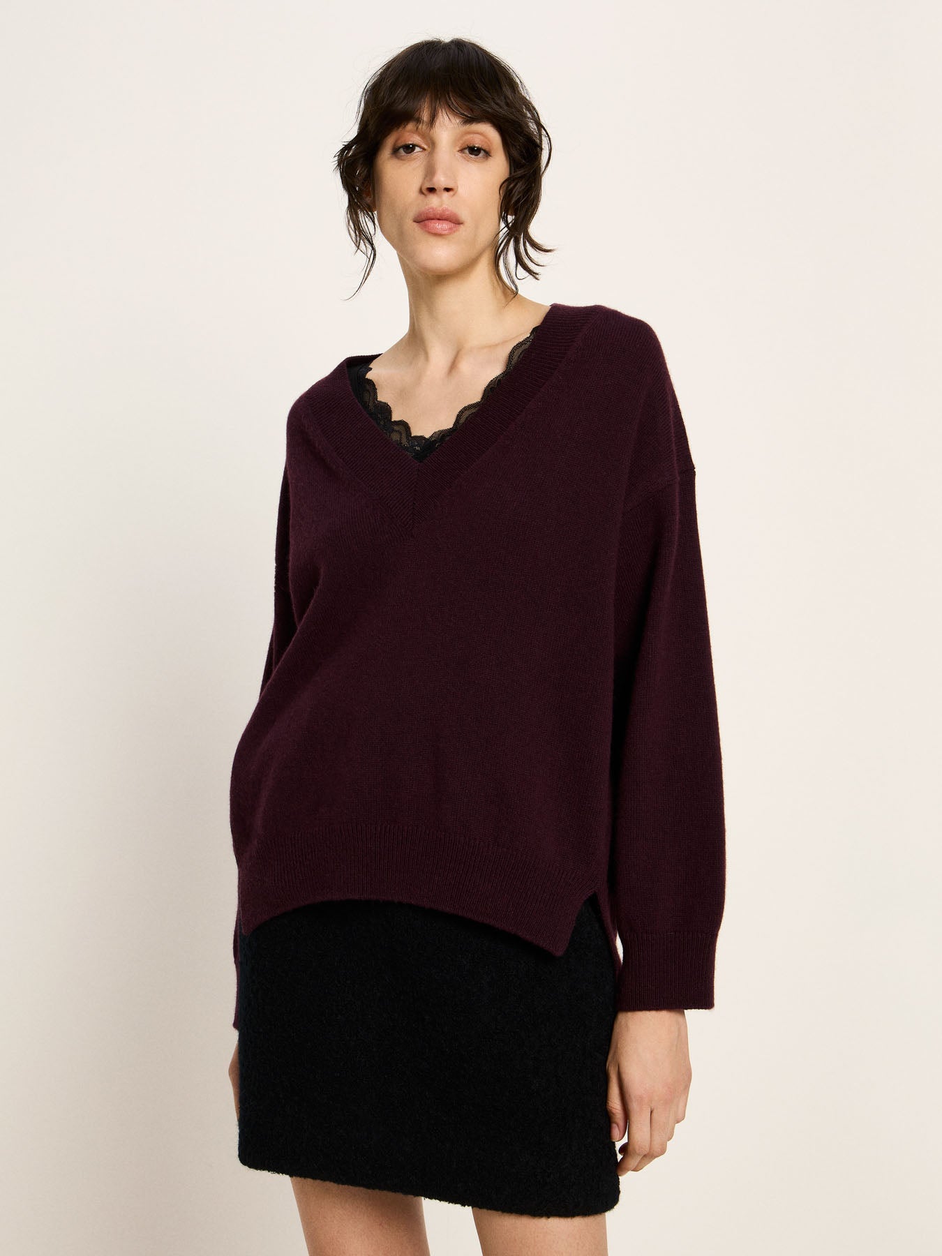 Pullover mit V-Ausschnitt (GOTS)
