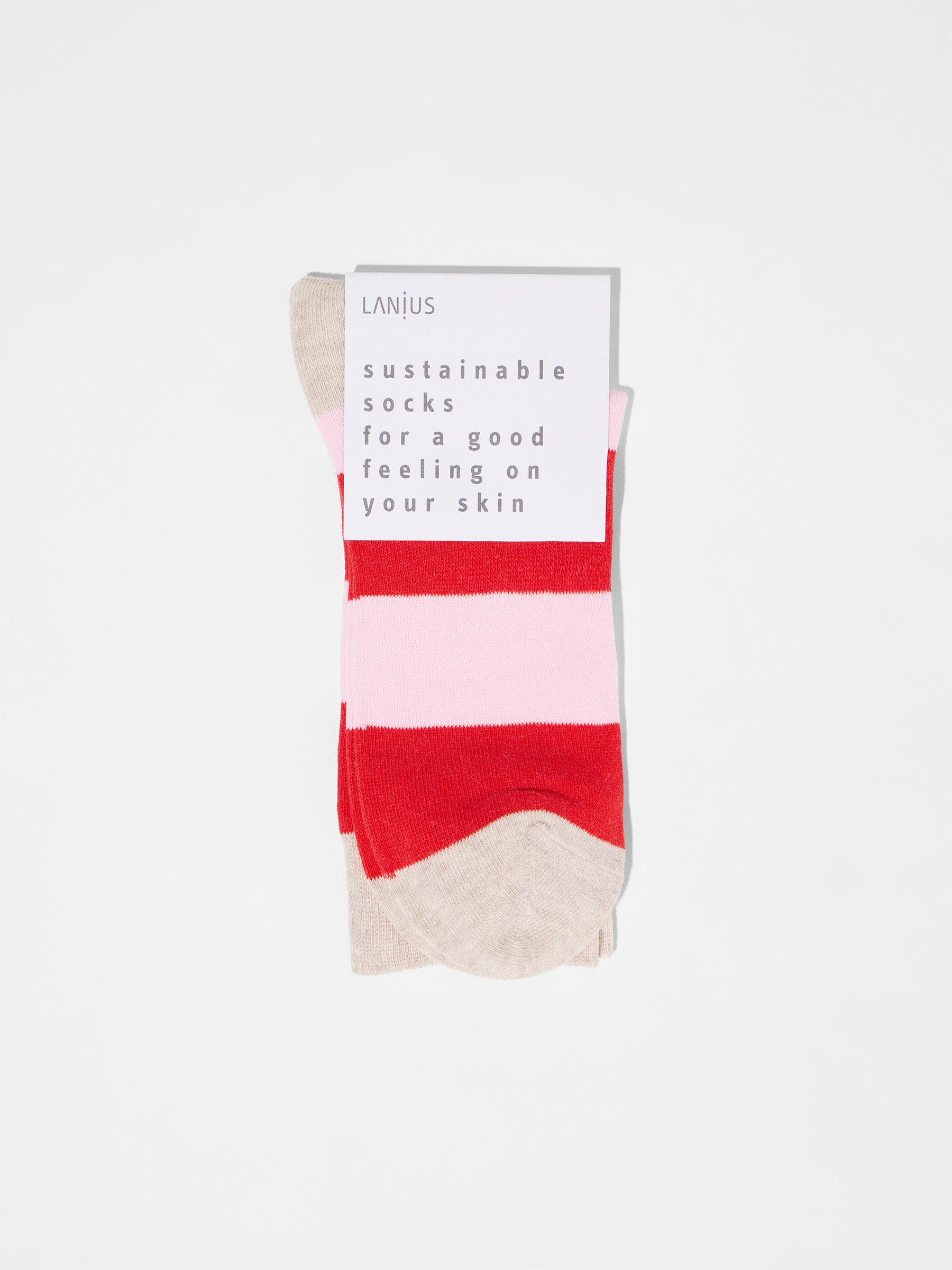 Socken mit Blockstreifen (GOTS)