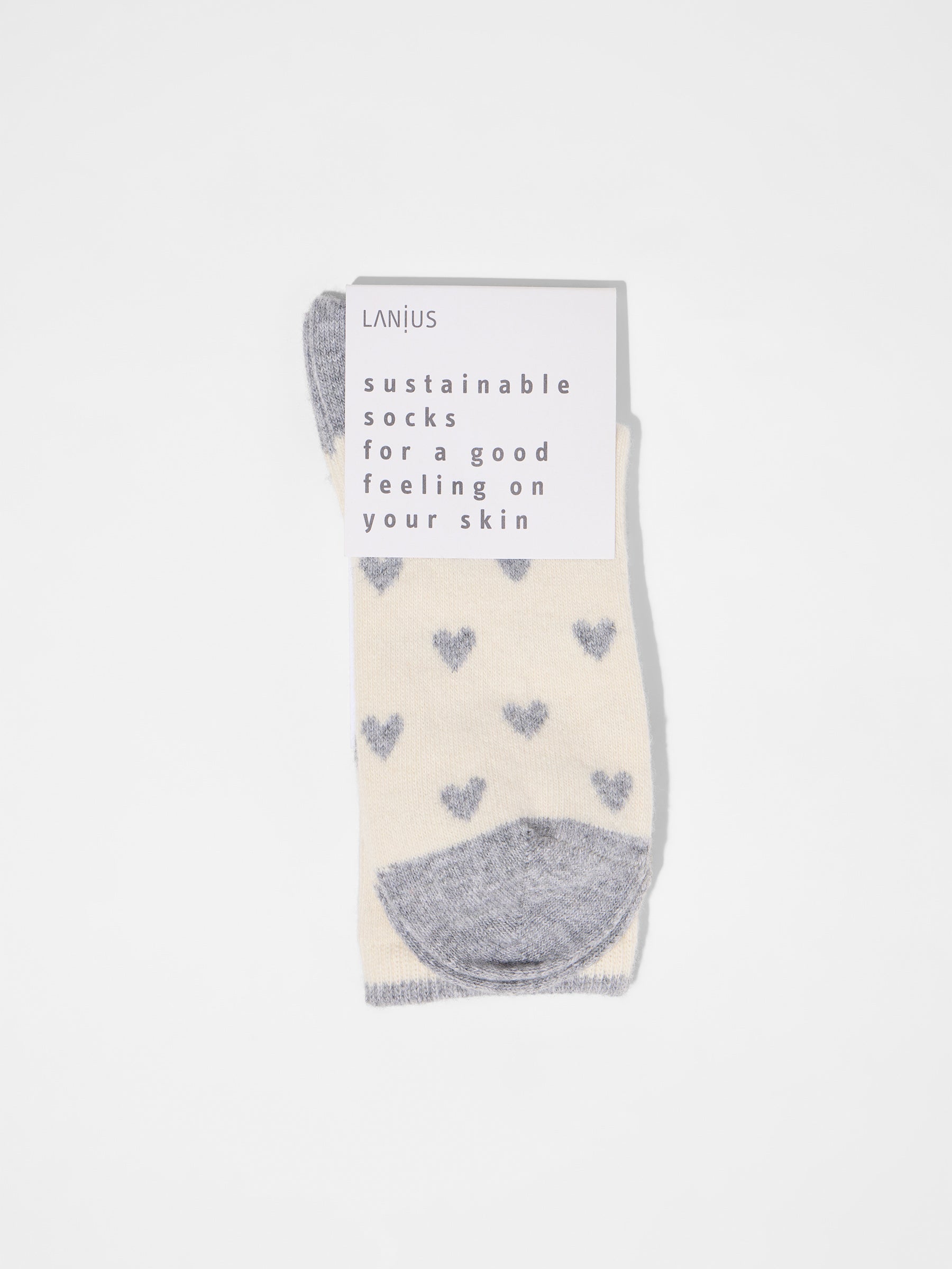 Socken mit Herzen (GOTS)