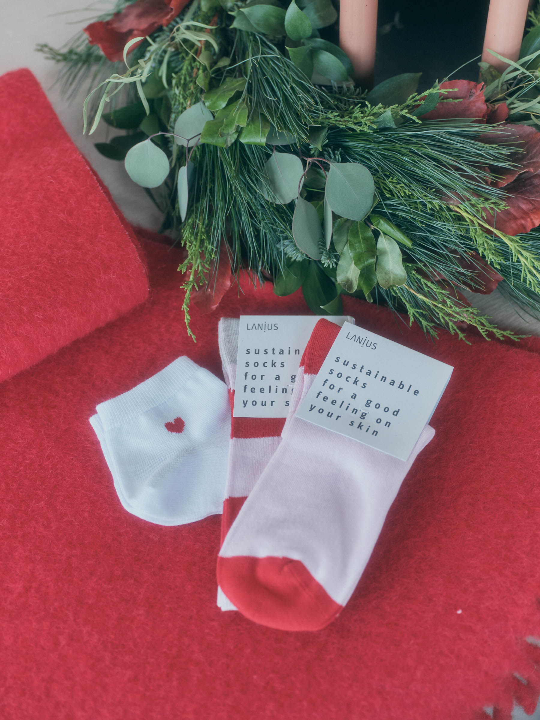 Socken mit Blockstreifen (GOTS)