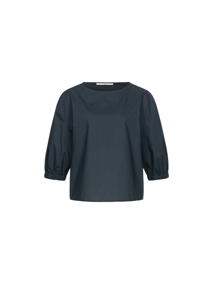 Cropped blouse made from organic cotton - midnight