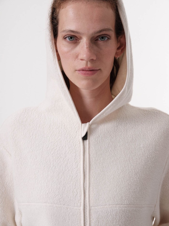 Fleece jacket made of organic cotton