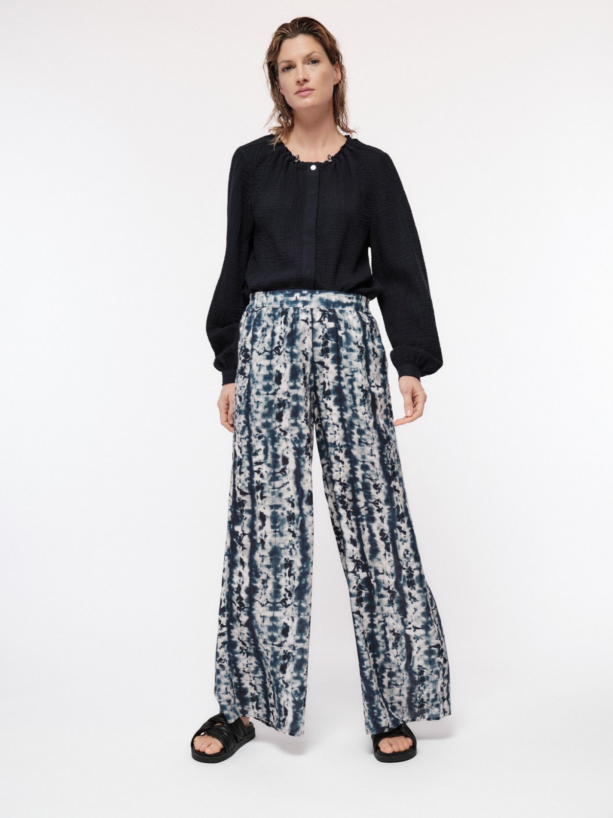 TENCEL™ and silk trouser skirt