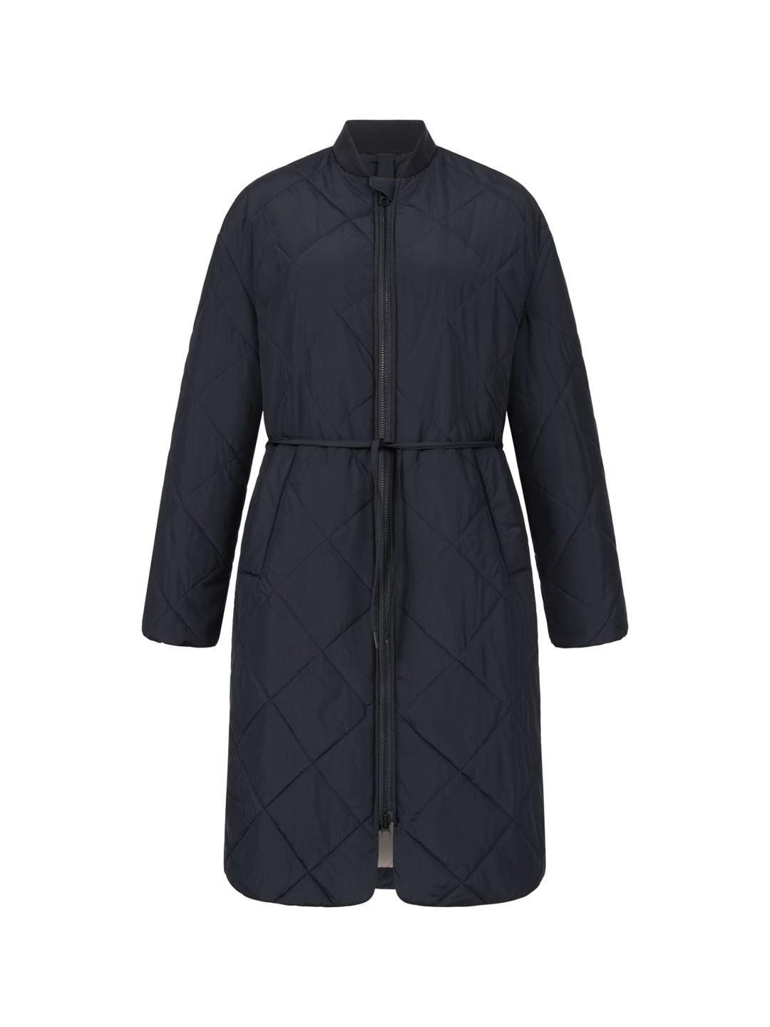 Quilted coat made of recycled polyester - atlantic