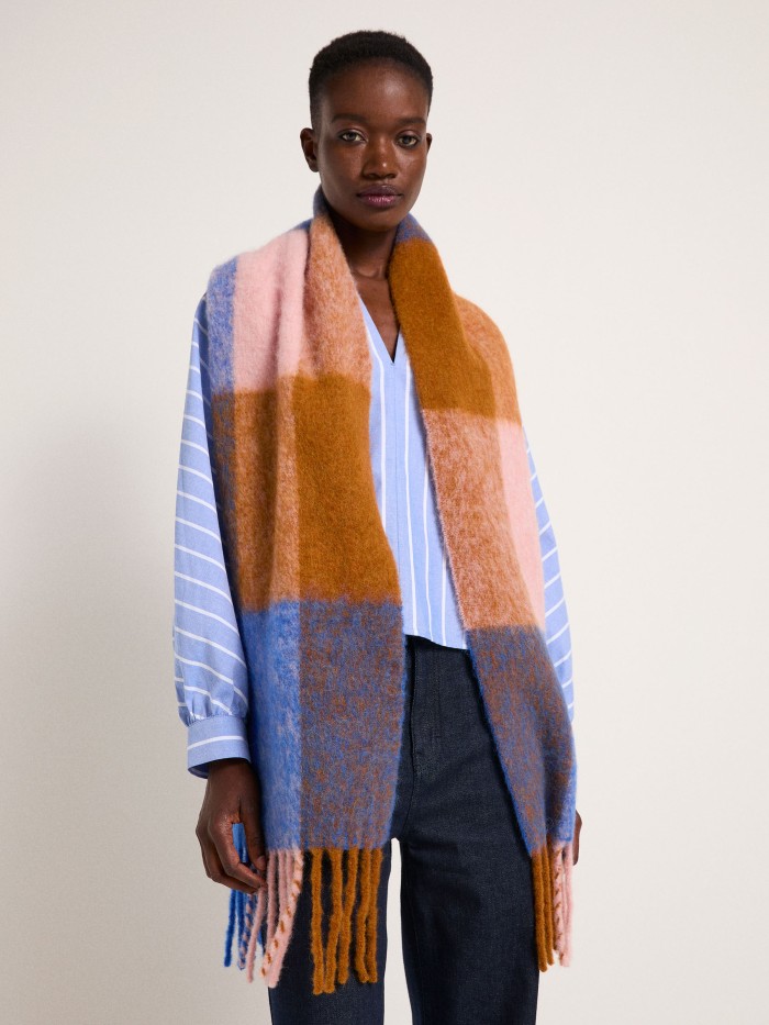 Check scarf | alpaca wool, virgin wool & polyester | LANIUS