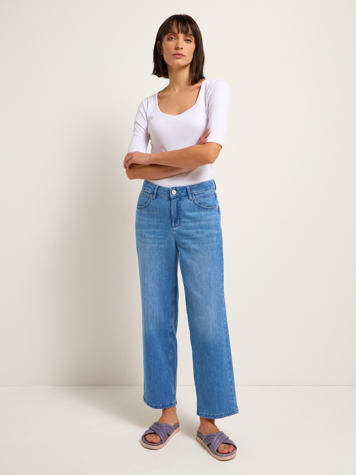 Relaxed Jeans aus Bio-Baumwolle - light denim