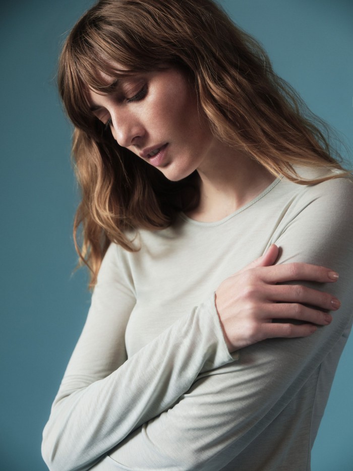 long-sleeved shirt made of TENCEL™ Lyocell with SEACELL™