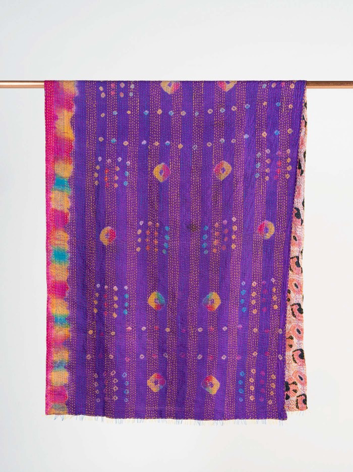 SILK SCARF made of upcycled silk Saris