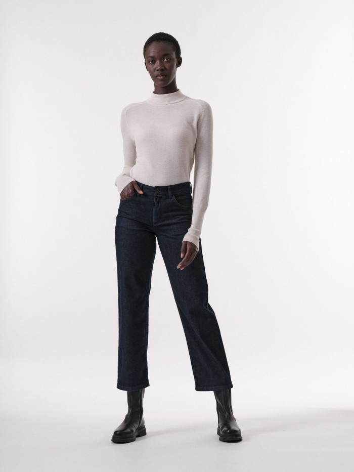 Relaxed jeans made of organic cotton (GOTS)