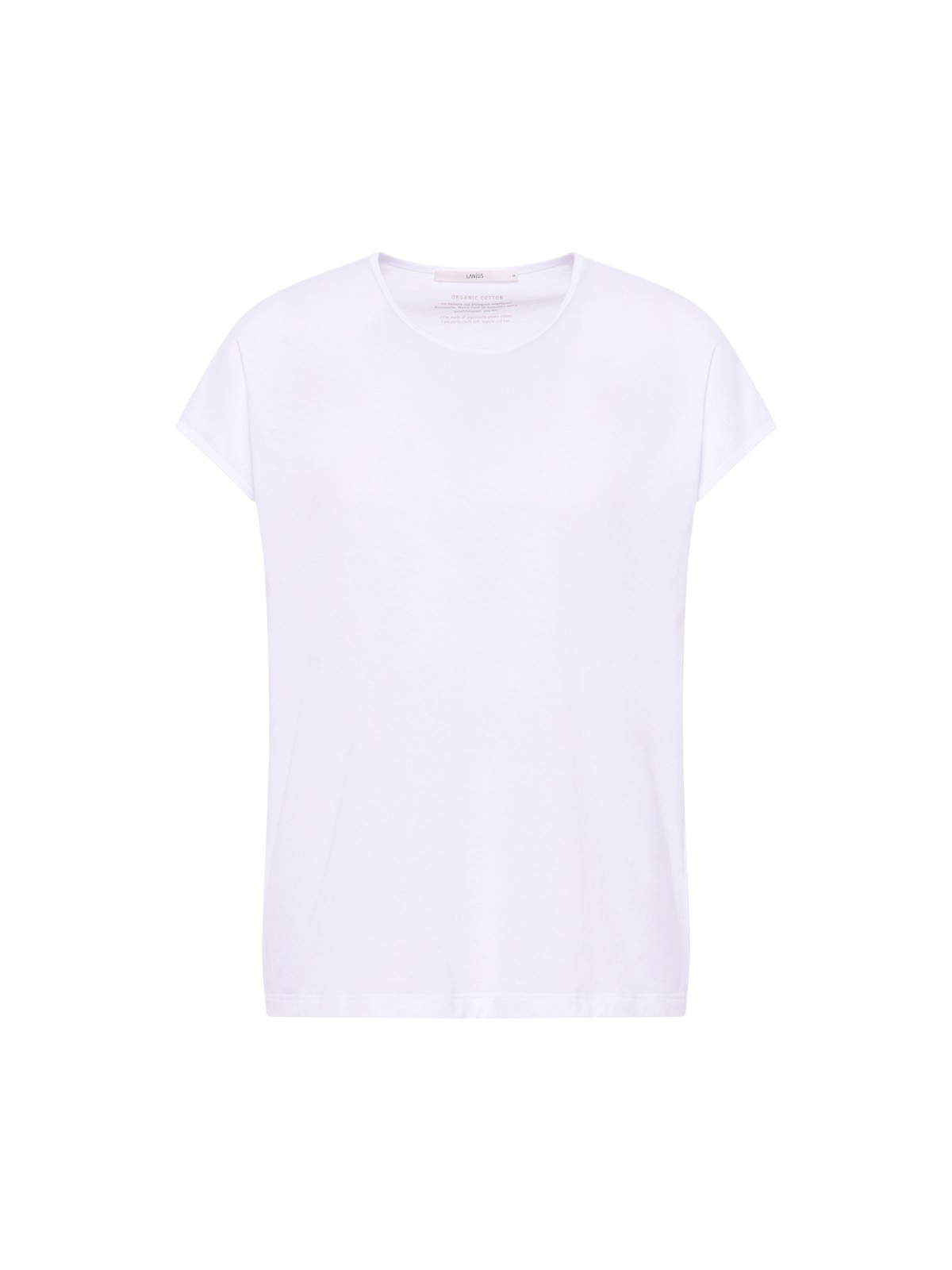 Short-sleeved shirt made from organic cotton - white