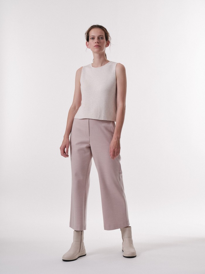 Culotte made of organic cotton & wool - cloudy rose