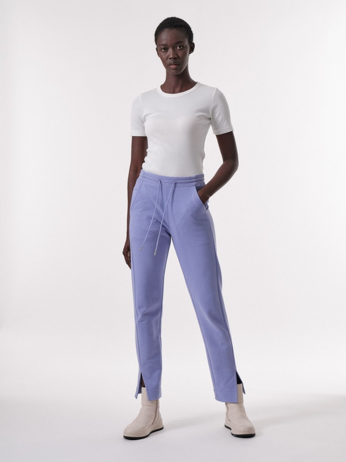 Sweatpants for woman made of organic cotton - lavender 