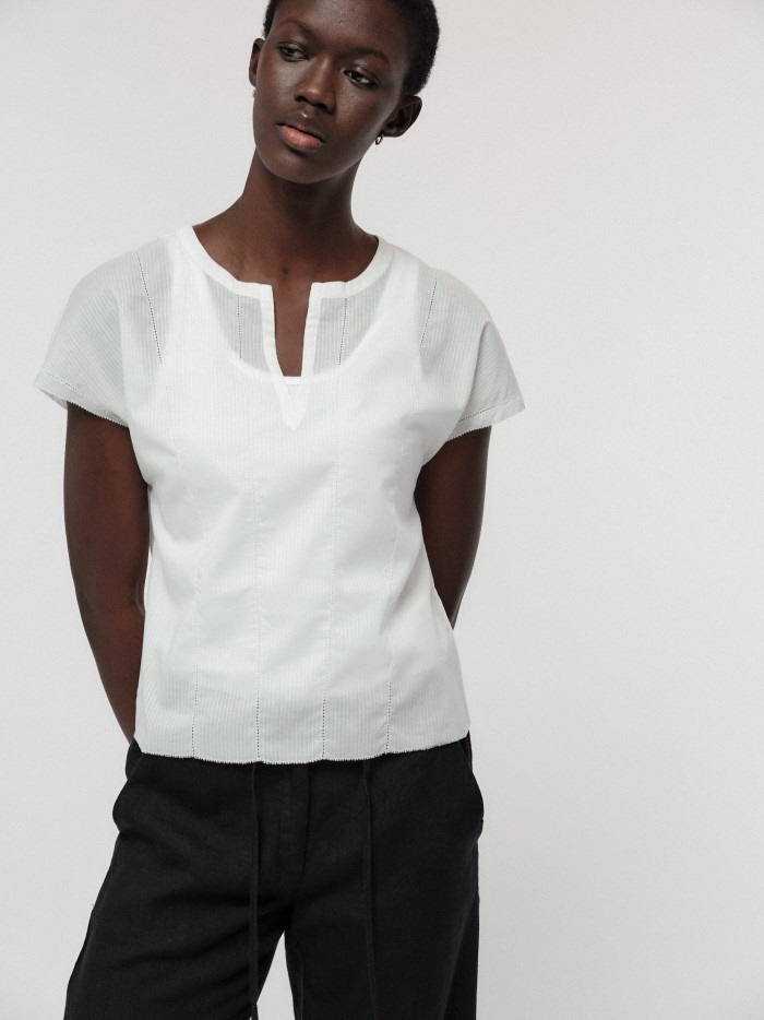 Organic cotton blouse shirt