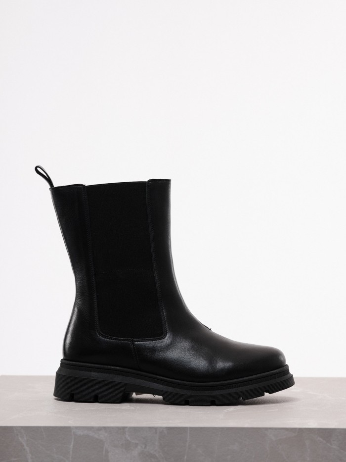 Chelsea boots vegetable tanned leather - black