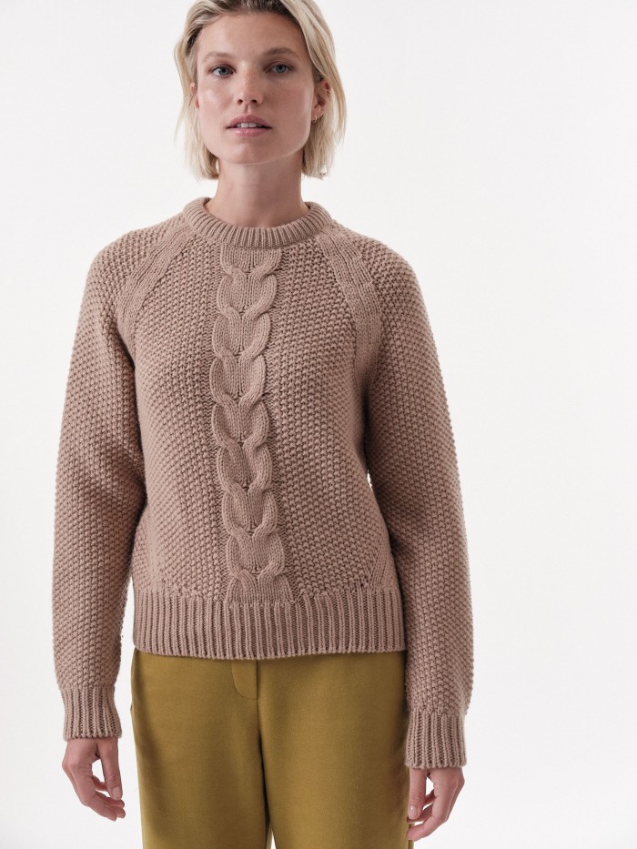  Sweater made of organic virgin wool and organic cotton