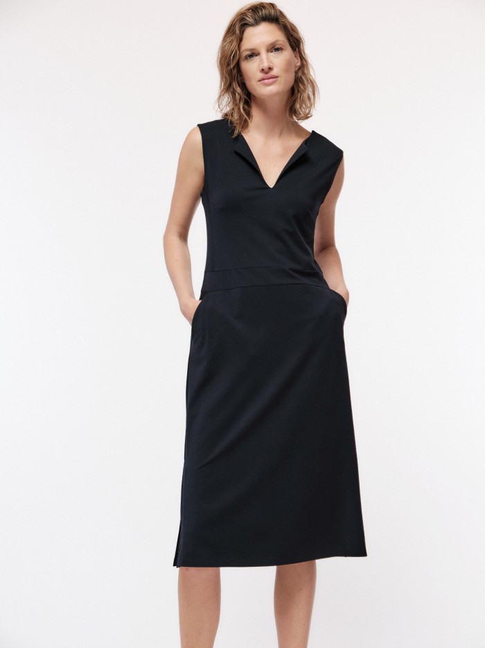 Midi dress in TENCEL™ and organic cotton