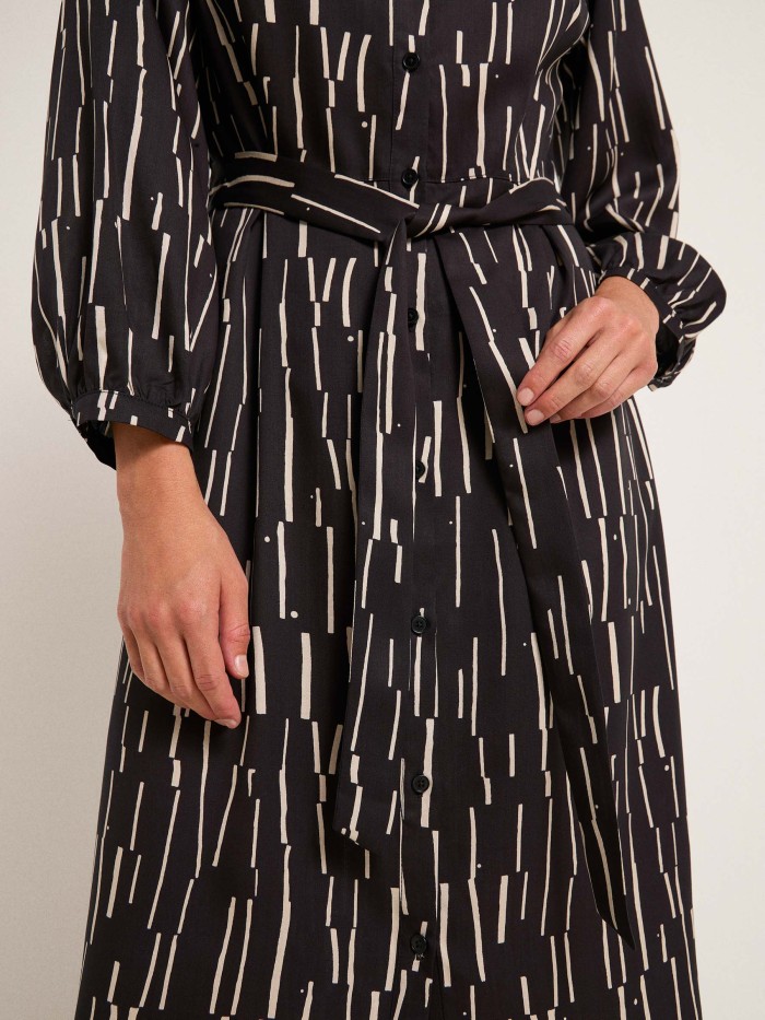 TENCEL™ style | LANIUS shirt Midi dress in Lyocell |