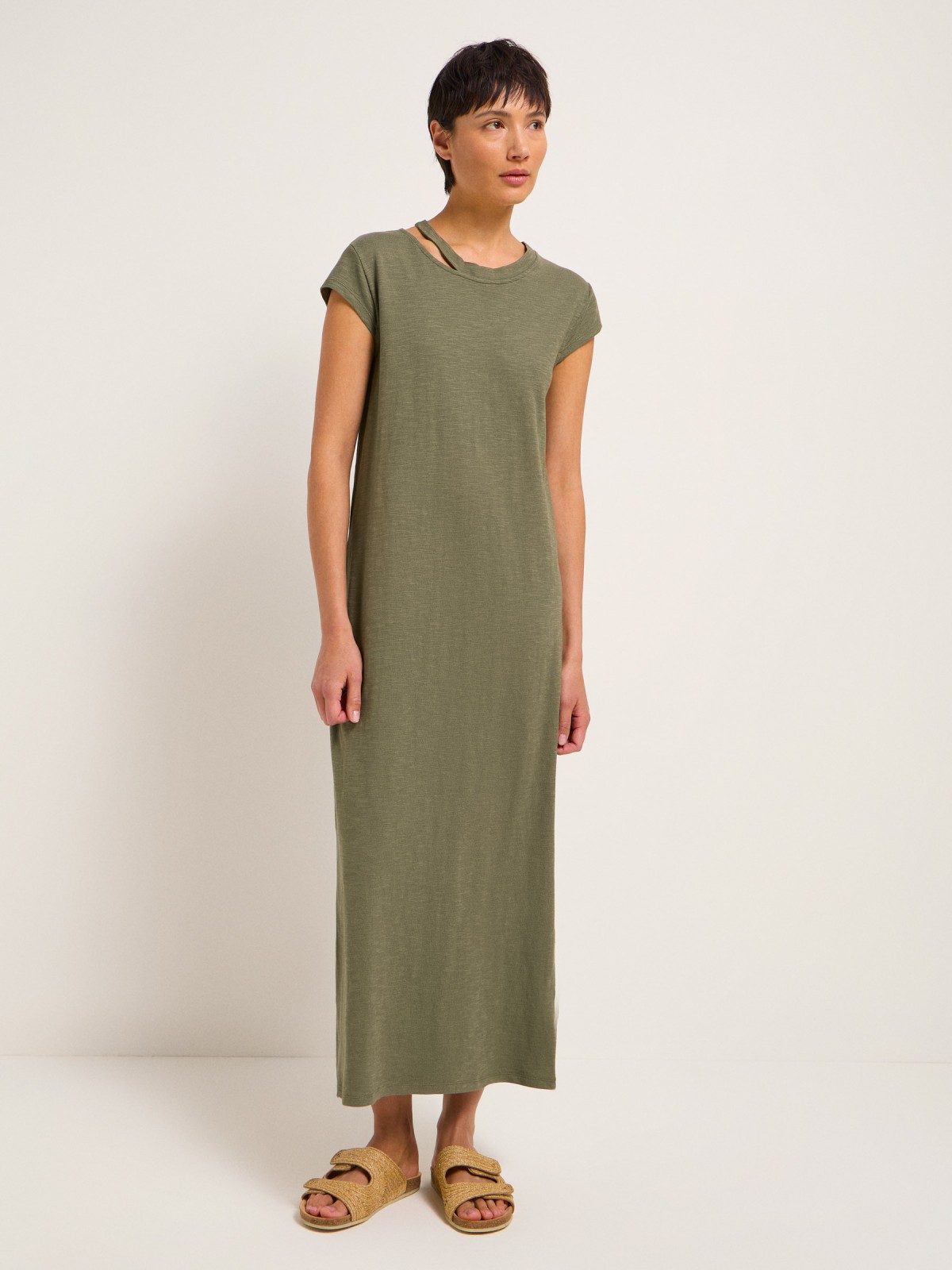 Kleid aus Bio-Baumwolle - tea leaf
